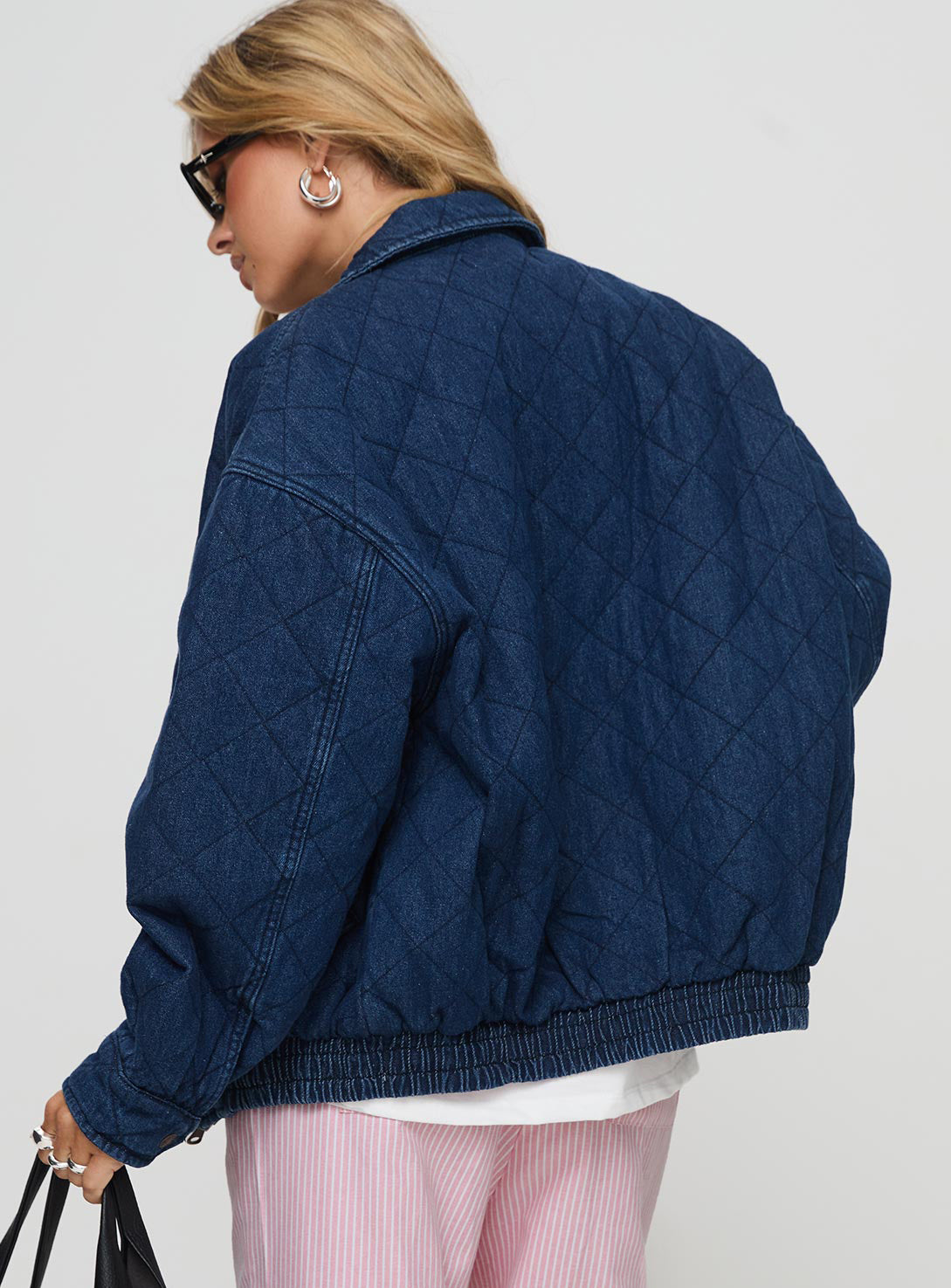 Kenny Bomber Jacket Dark Denim、mySite、solidvoid