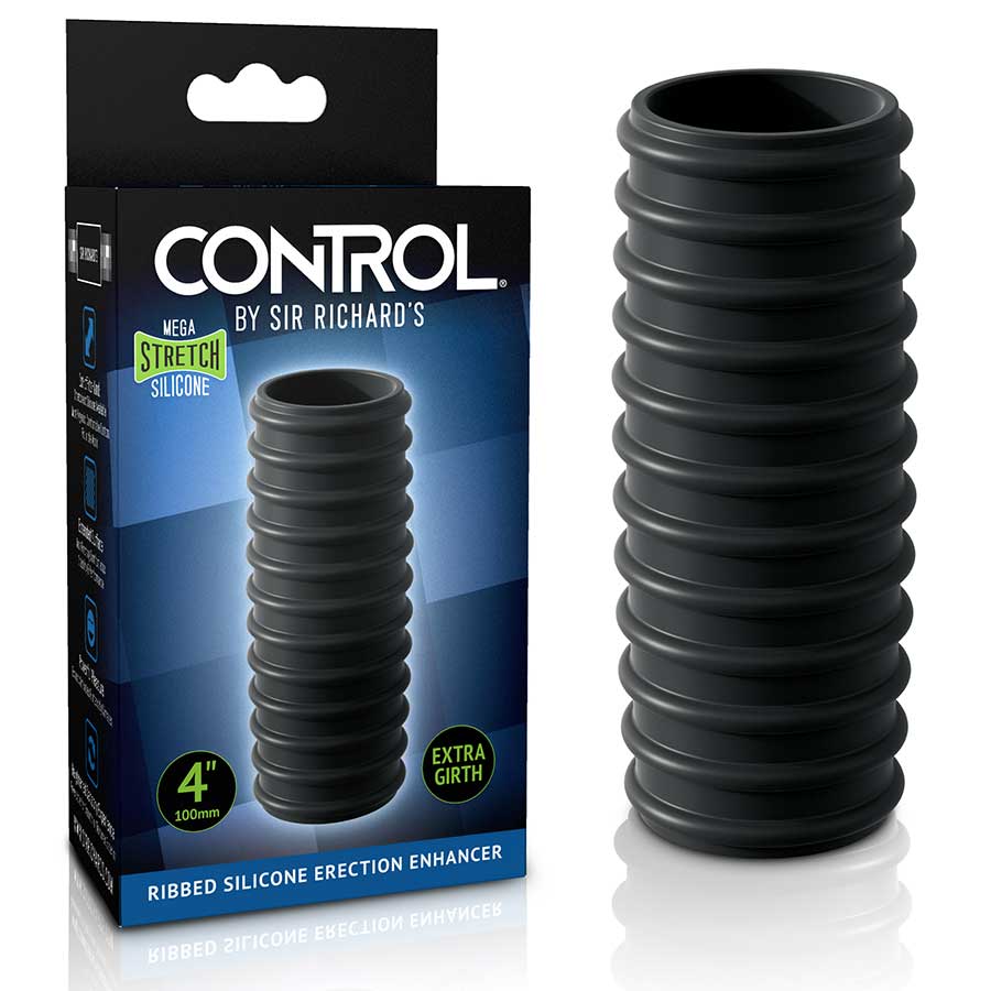 Sir Richard's Control Open Tip Ribbed Silicone Erection Enhancer、mySite、bottomscart