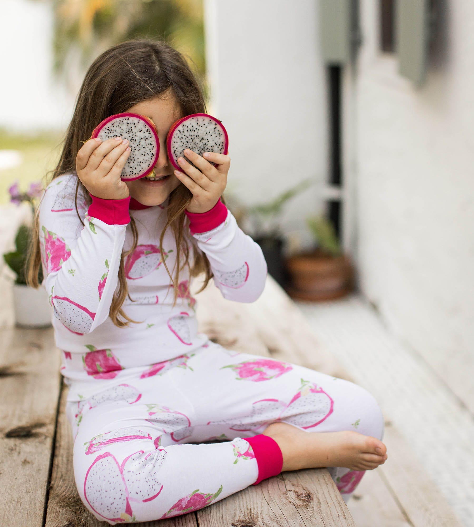  Dragon Fruit Organic Cotton 2-Piece Girl Pajamas、mySite、layawaytickets