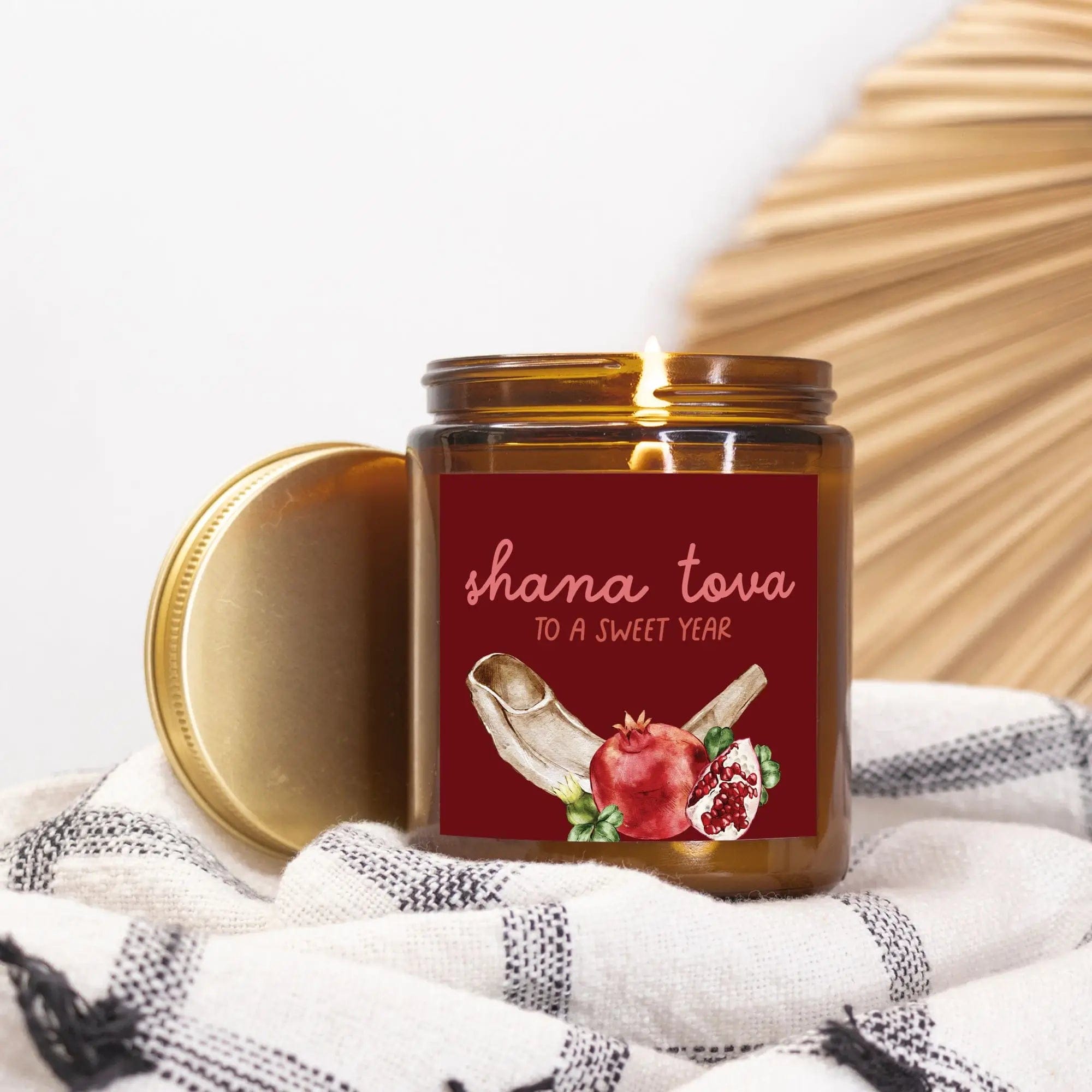 Rosh Hashanah Ceramic Candle - Cinnamon Chai Scent、mySite、topwebapps