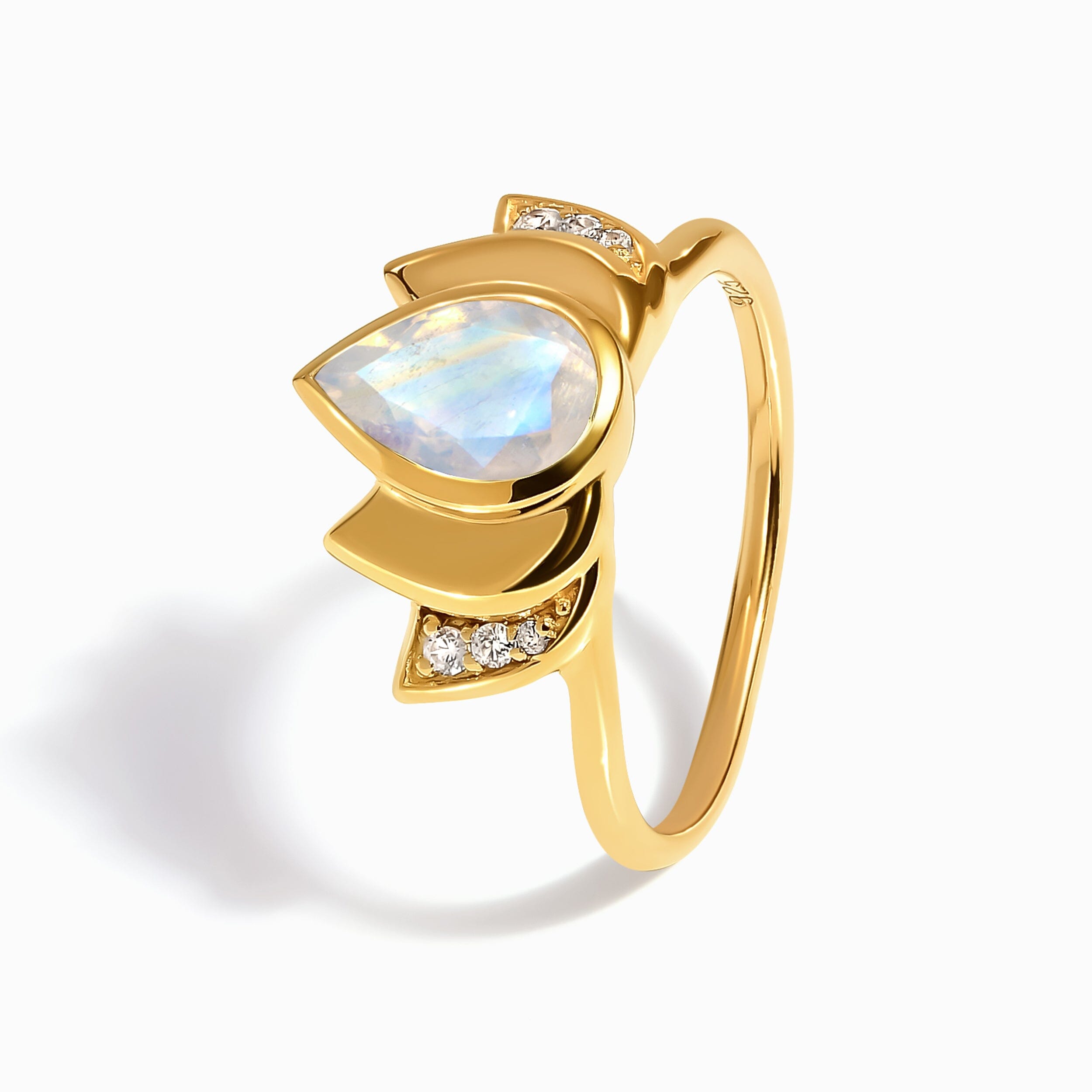 Moonstone Ring - Divine Lotus、mySite、hinf8tx79