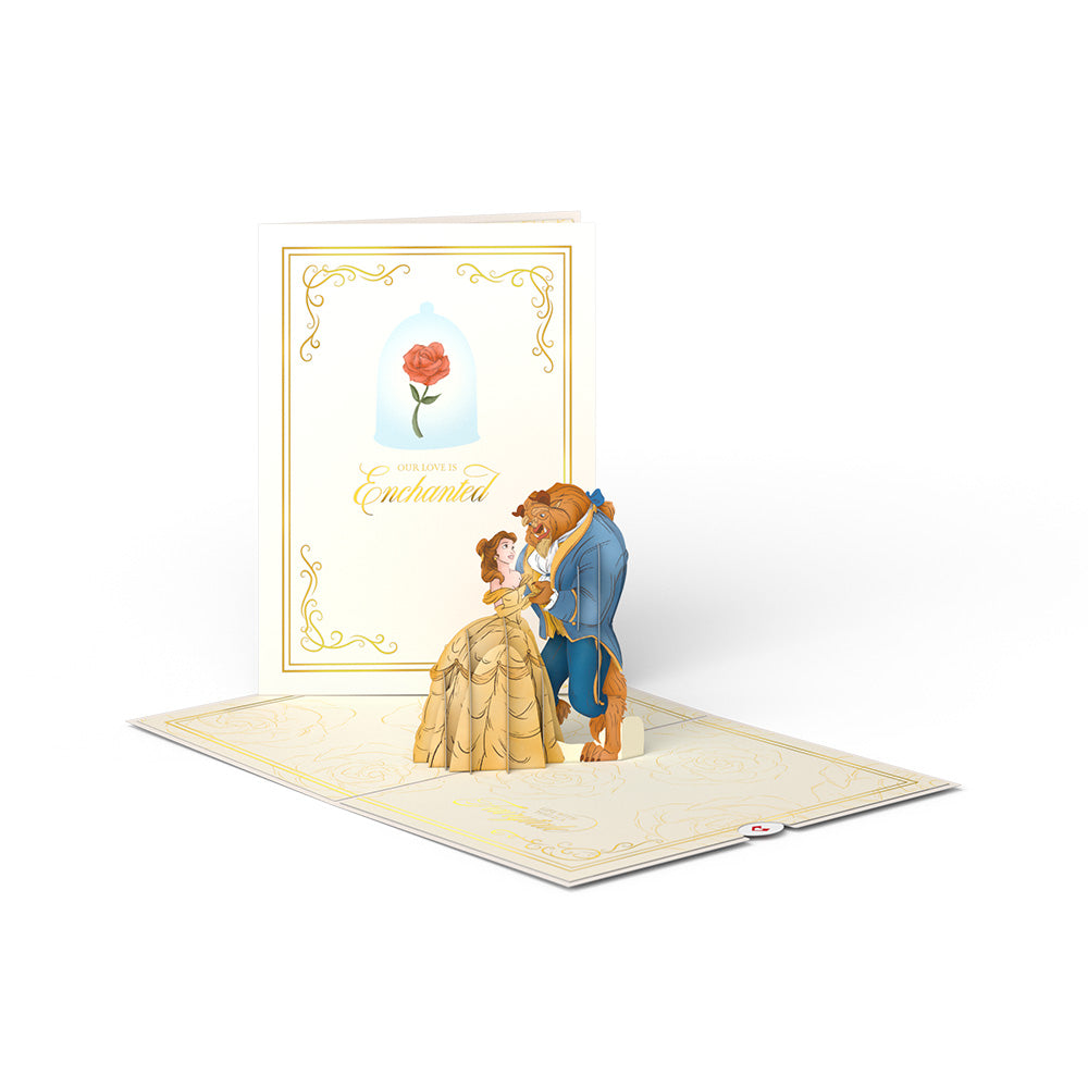 Disney’s Beauty and the Beast Pop-Up Card & Flower Buds Bouquet Bundle、mySite、solidvoid