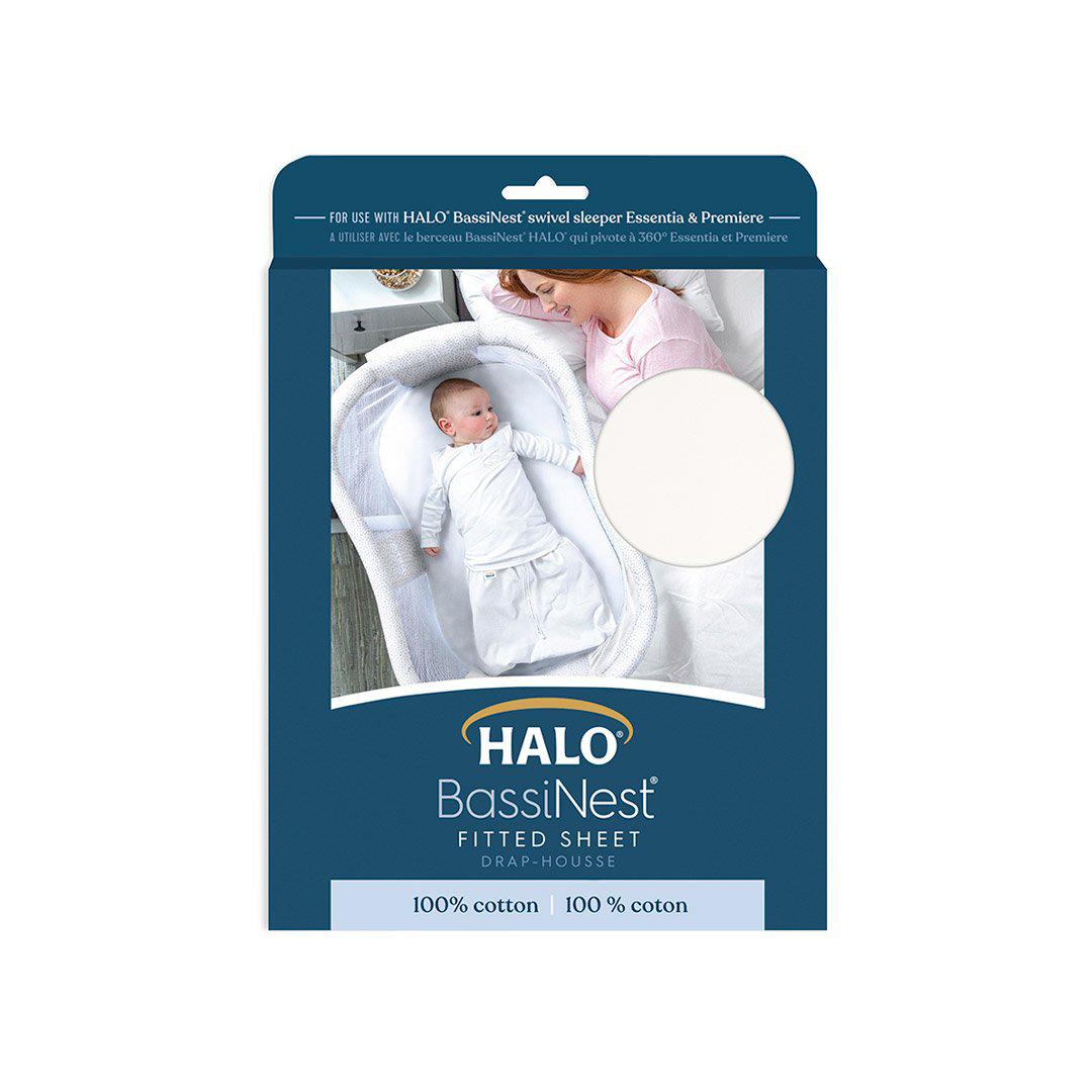  HALO BassiNest Fitted Cotton Sheet - White、mySite、merchandisen