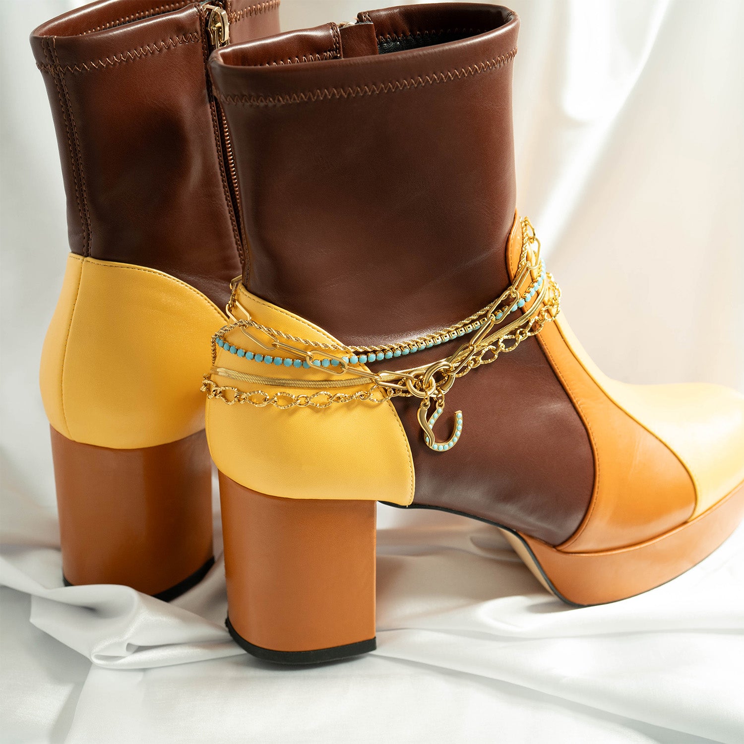 18K Gold PVD Stainless Steel Hammered Oval Chain - By The Foot / SPL1032、mySite、dreamappss