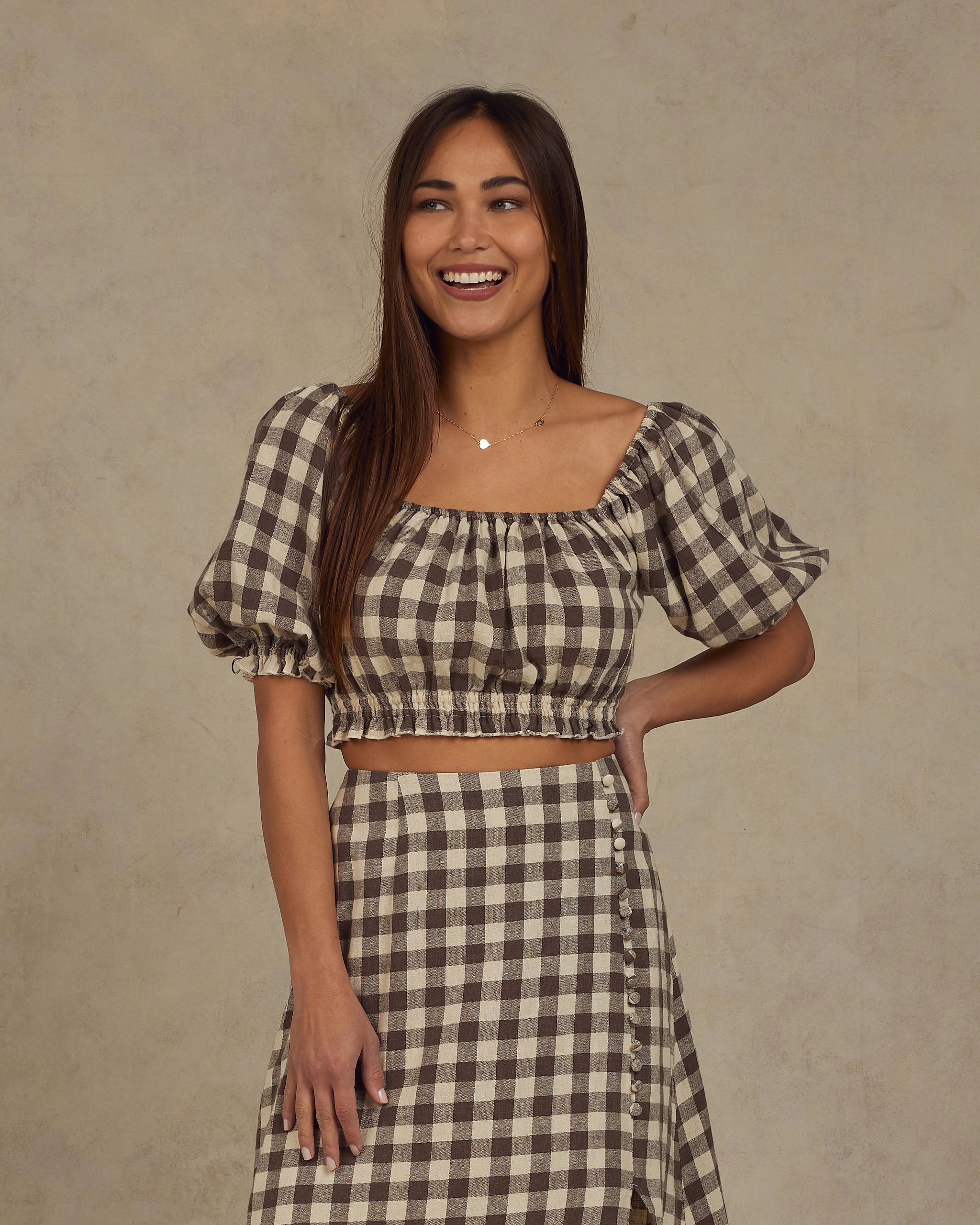  Sazan Top | Charcoal Check、mySite、layawaytickets