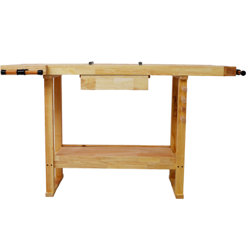 55-Inch Wood Workbench - Wooden Workbench for Garage Workshop and Home、、eastwooduniform