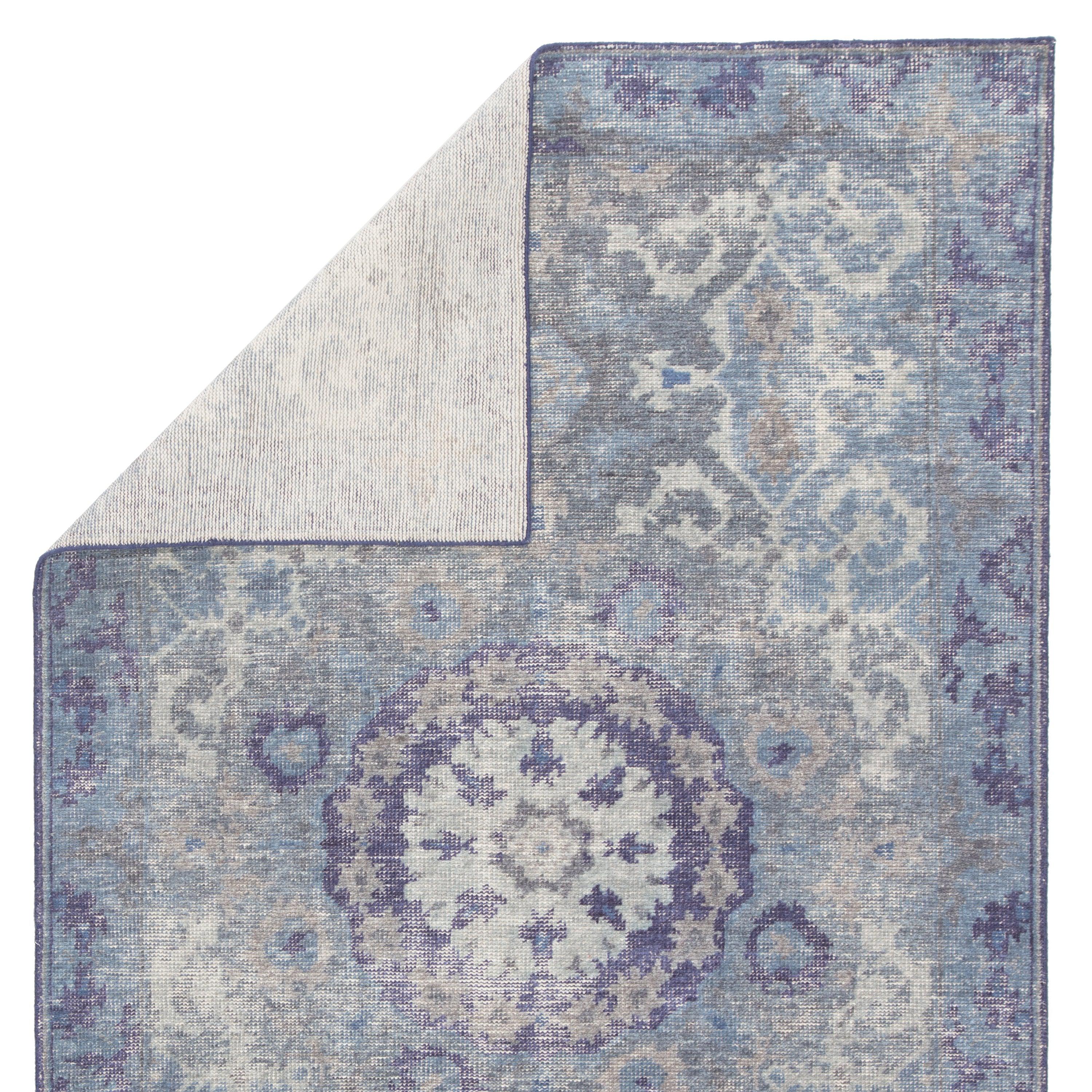 Modify Hand-Knotted Medallion Blue Gray Area Rug、mySite、gigharbornorthrealestate