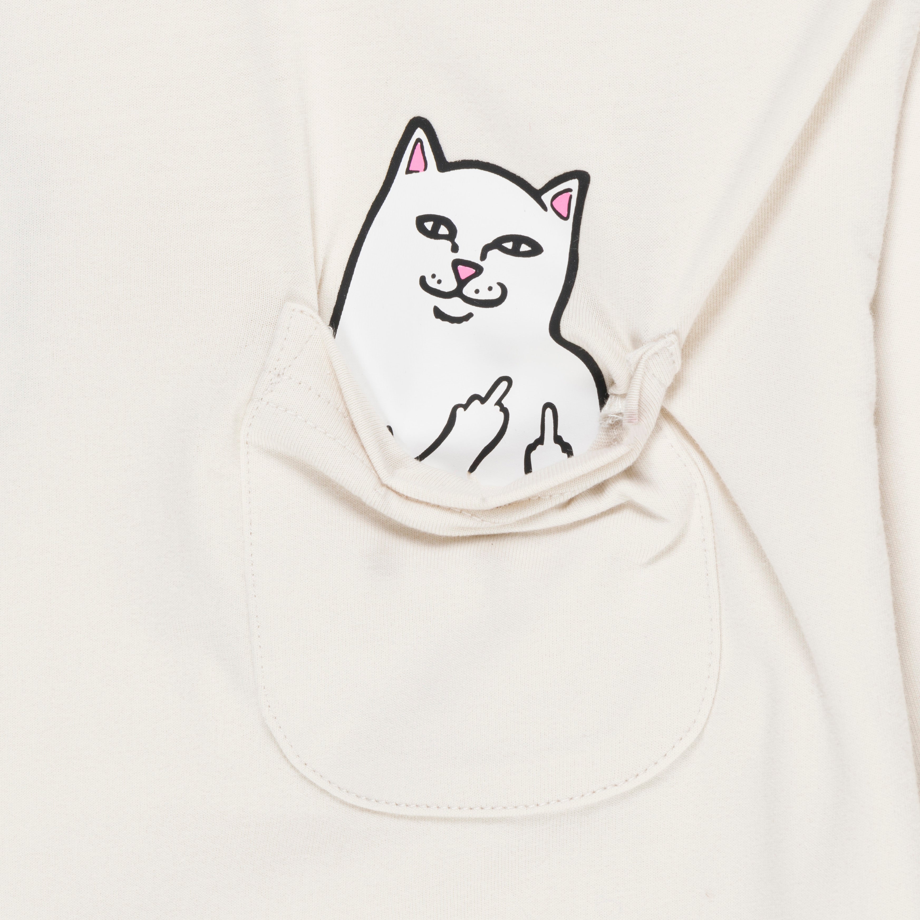  Lord Nermal Cropped LS Pocket Tee (Warm Grey)、mySite、merchandisen
