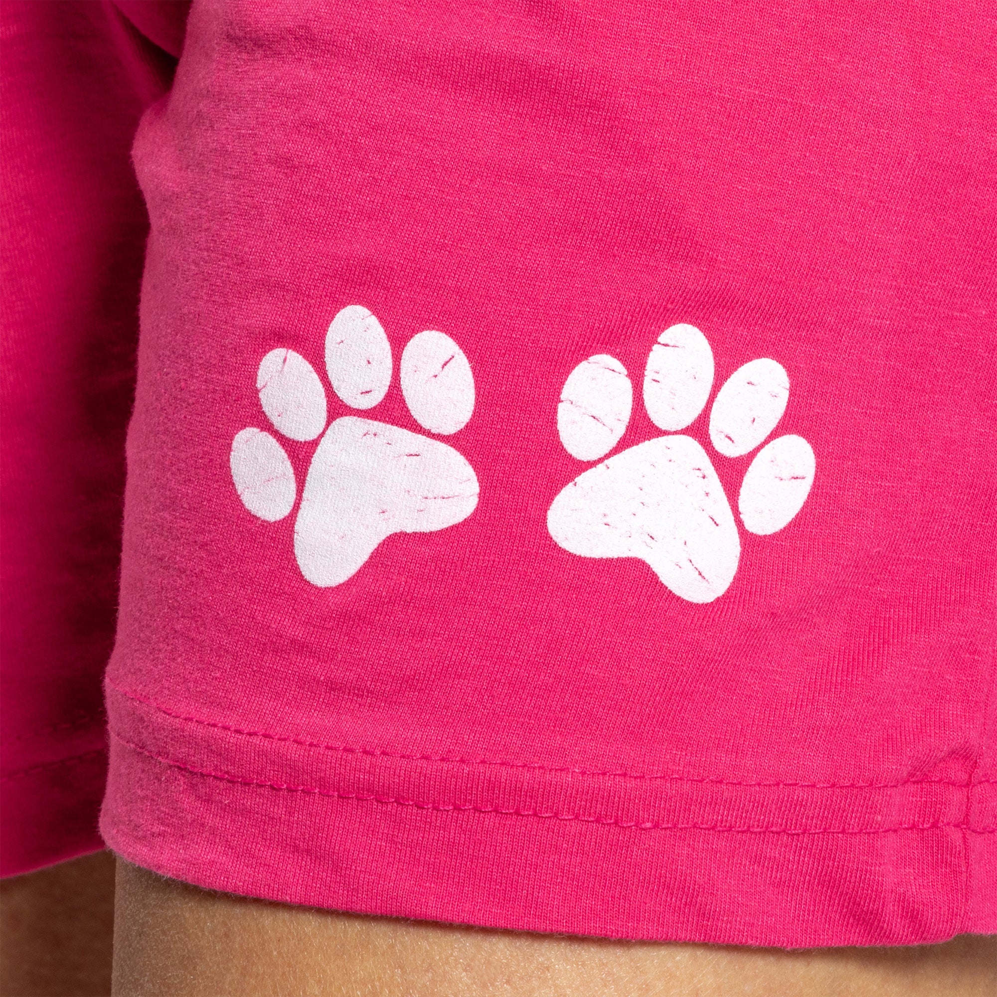 Women's Paw Print Drawstring Shorts、mySite、camillekostekn