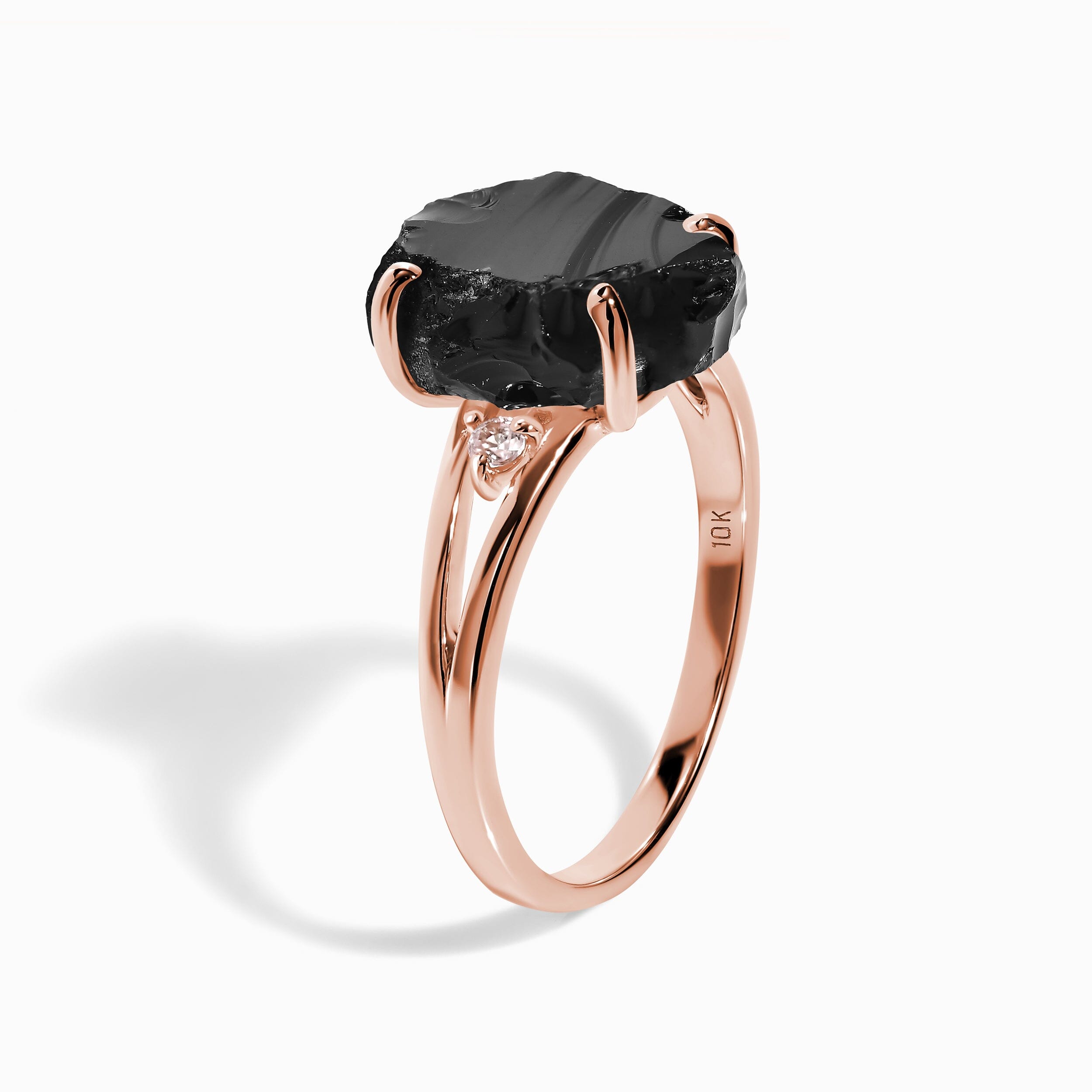 Black Obsidian Diamond Ring - Raw Beauty、mySite、hinf8tx79