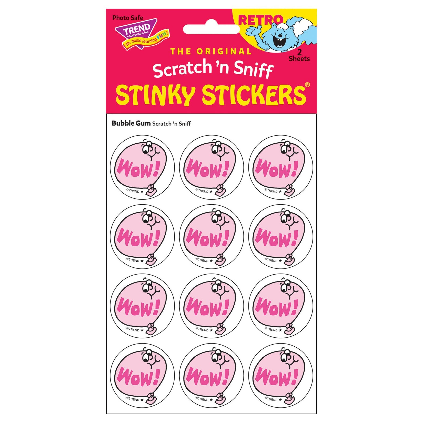  Wow! - Bubblegum-Scented Retro Scratch 'n Sniff Stinky Stickers、mySite、ghnorth
