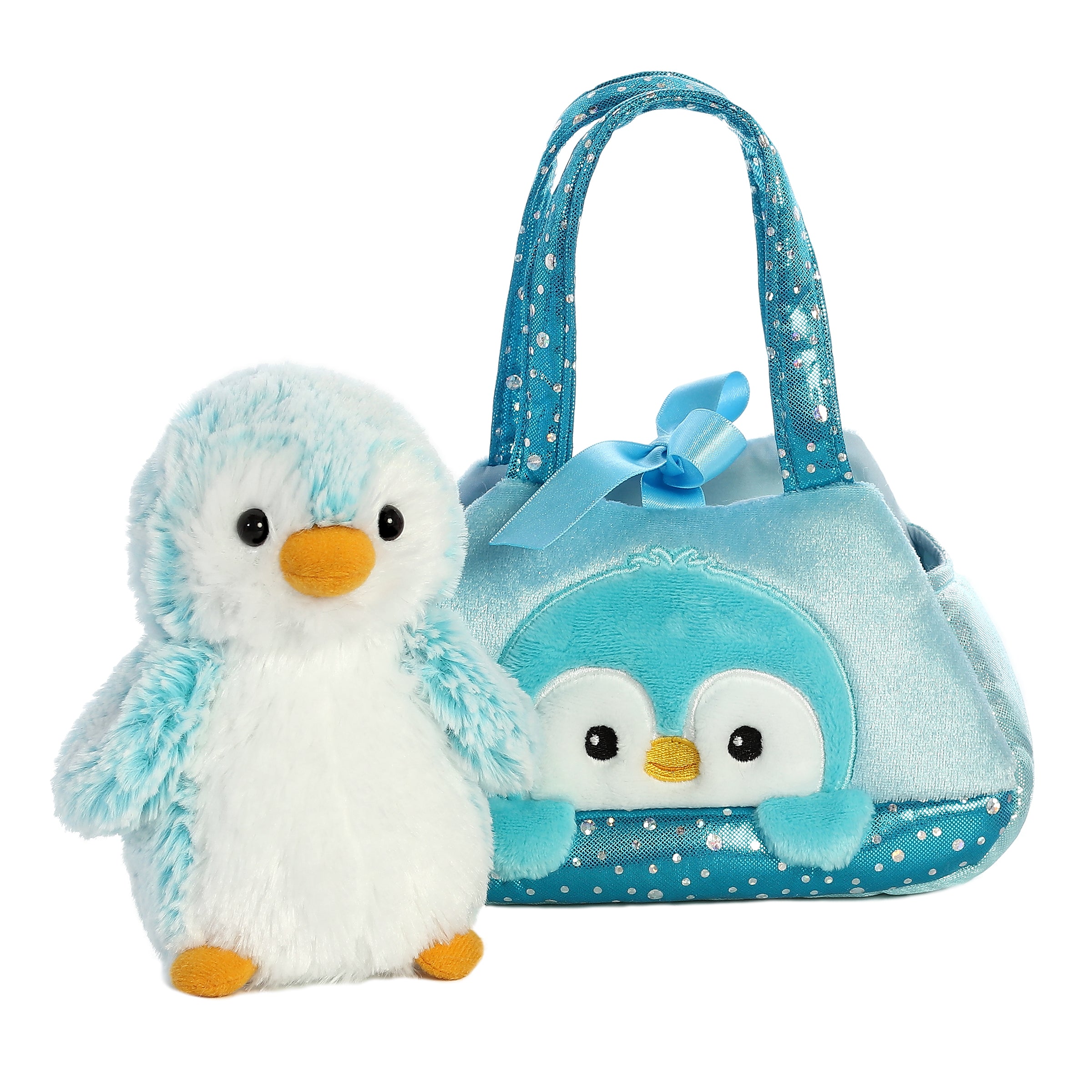 Aurora® - Fancy Pals™ - 7 PomPom Penguin - Blue、mySite、g9winljtr