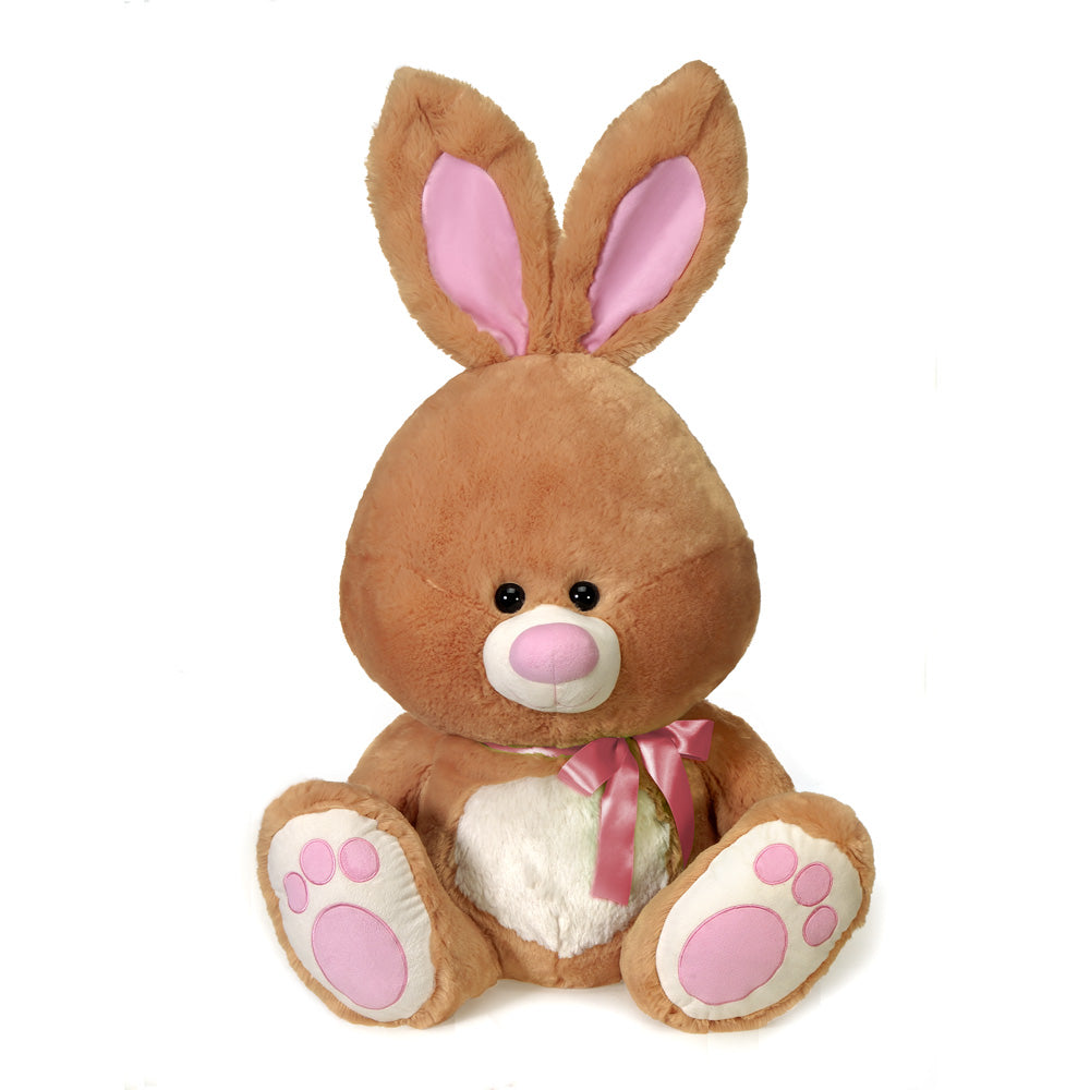 26 Sitting Light Brown Bunny with Ribbon、mySite、g9winljtr