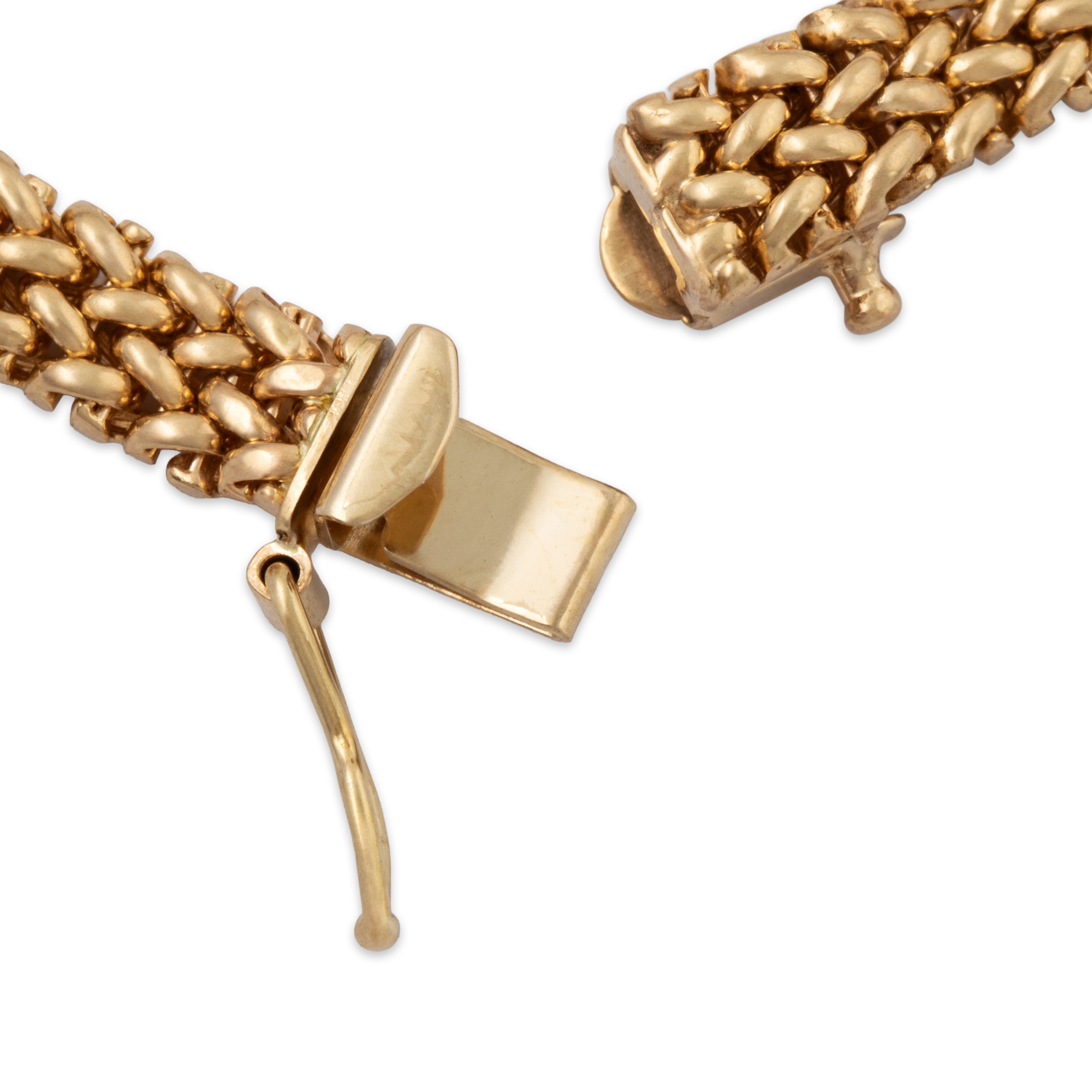 Vintage 14k Yellow Gold Wonderful Draping Link Bracelet 6.75、mySite、hinf8tx79