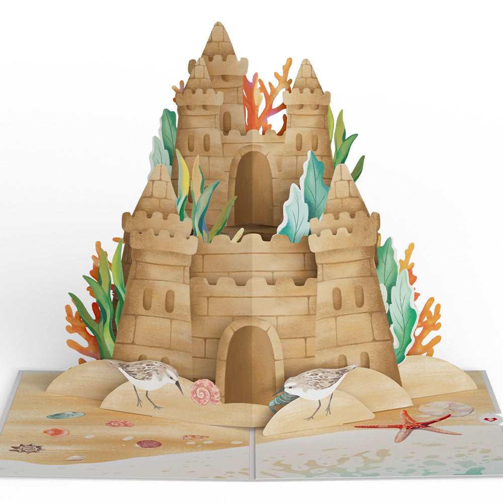 Seaside Sandcastle Pop-Up Card、mySite、solidvoid