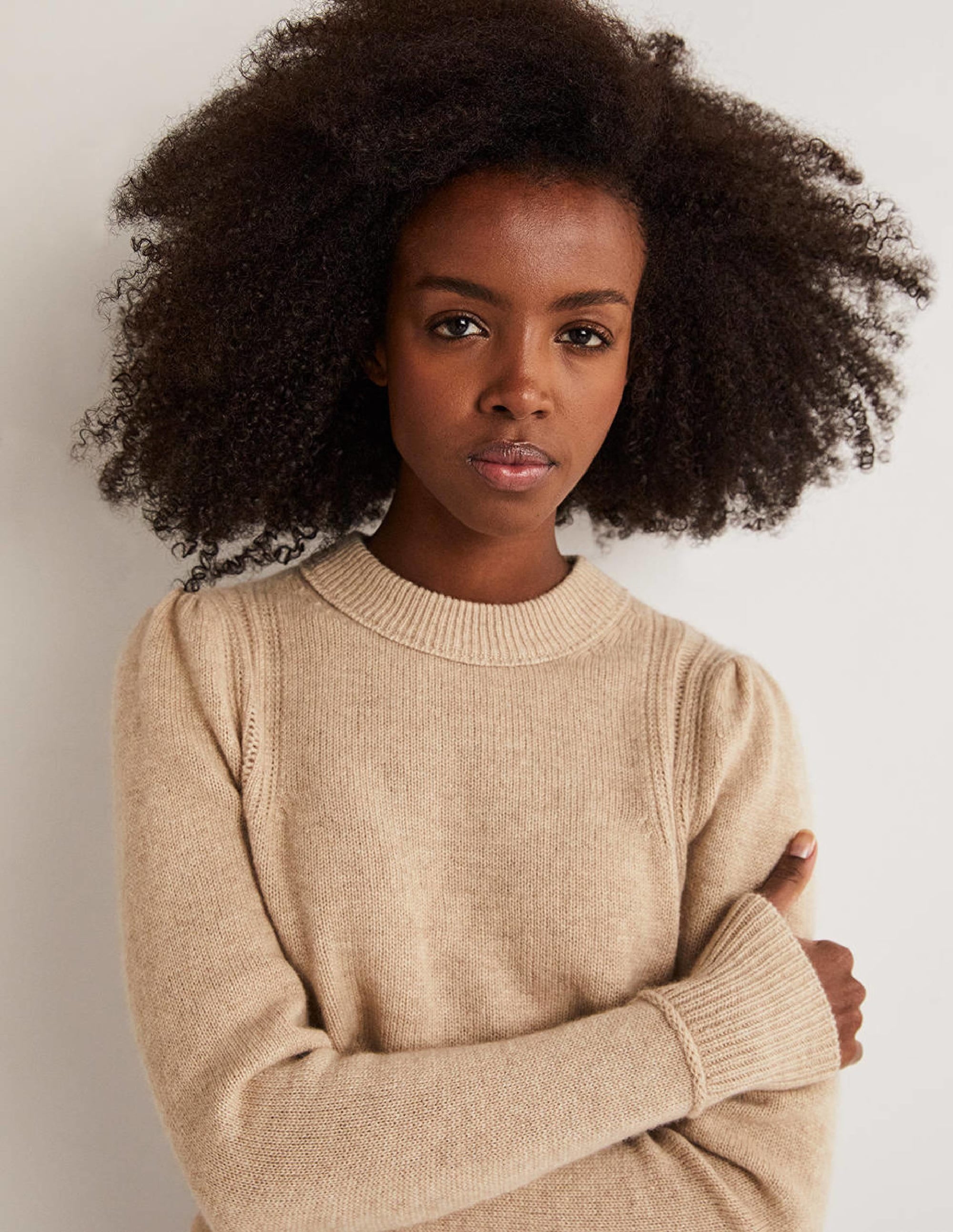  Lofty Cashmere Jumper-Chinchilla Melange、mySite、ashleygrahame