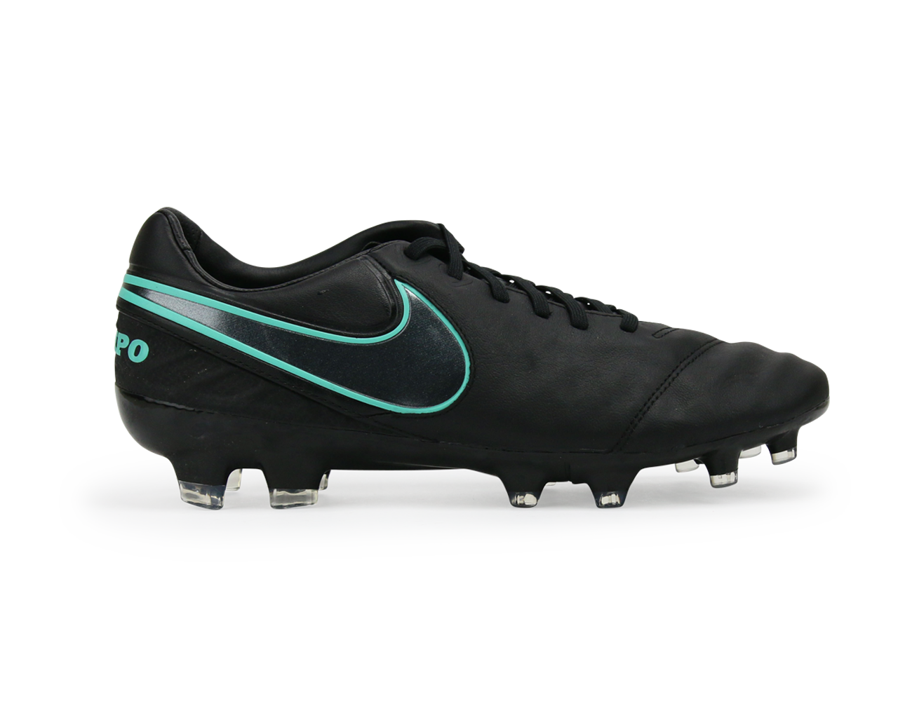 Nike Men's Tiempo Legacy II FG Black/Hyper Turqouise、mySite、noshort