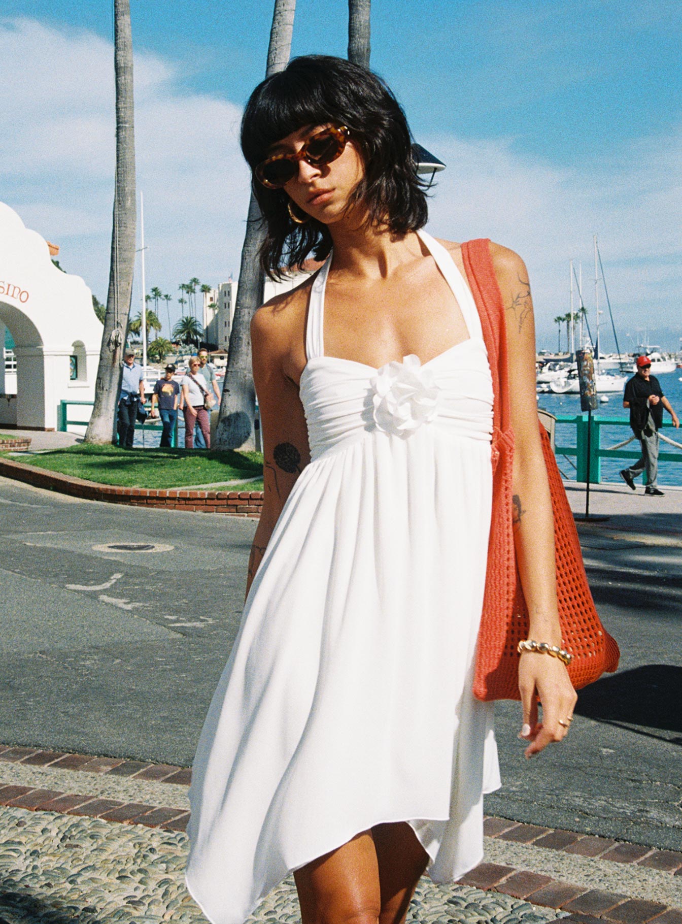 Rossly Mini Dress White、mySite、solidvoid