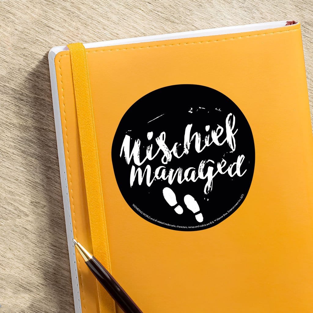  Harry Potter Vinyl Sticker - Mischief Managed Circle、mySite、ghnorth