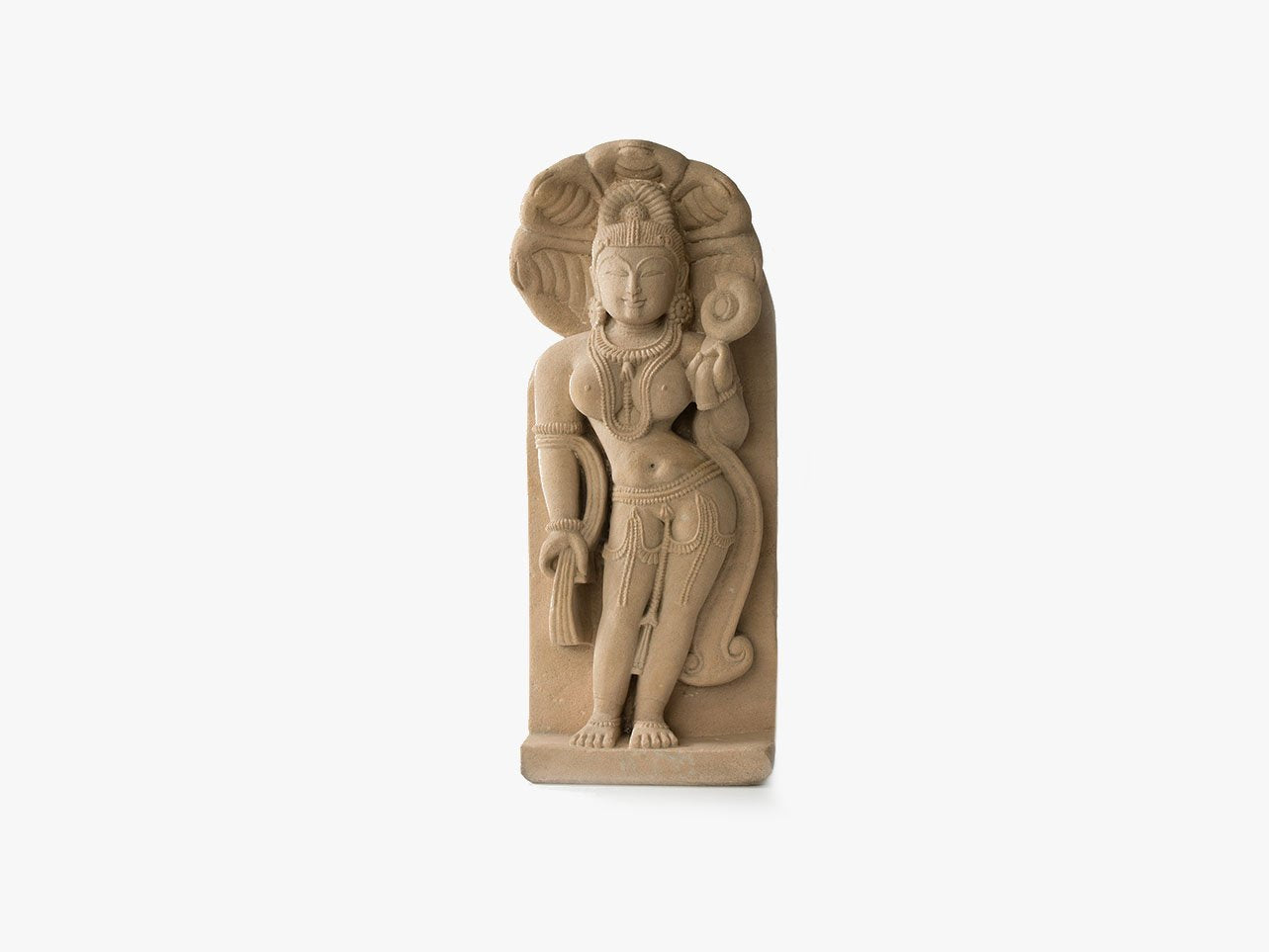Goddess Manasa - Sandstone (Medium, 43cm)、mySite、topwebapps