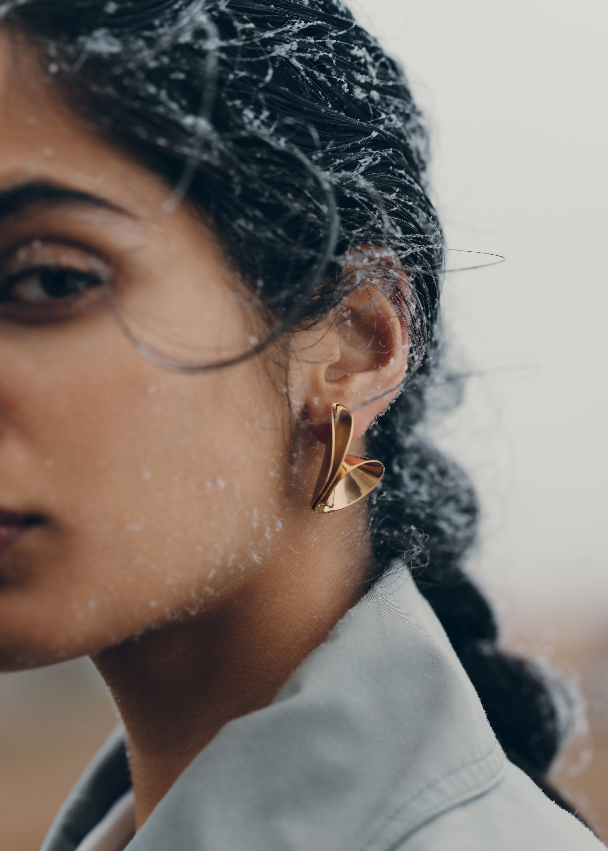 Boucles d'oreilles ole - Dor茅e � l'or 24 carats、mySite、camillekostekn