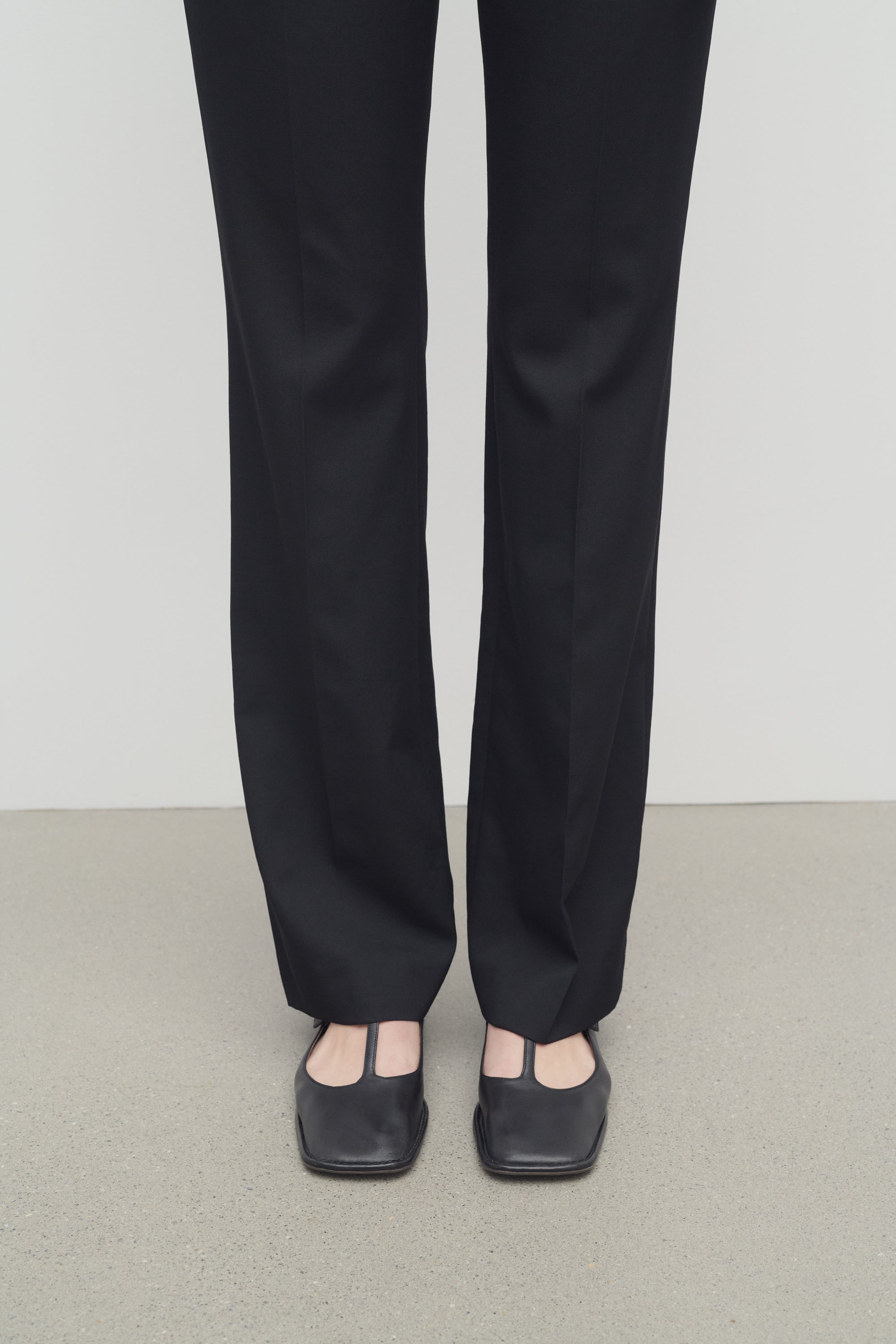 Square T-Strap Flat in Leather、mySite、aoinhome