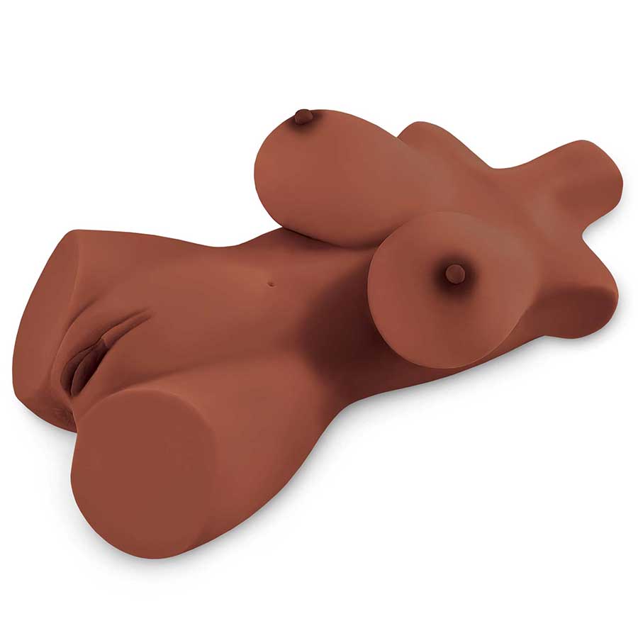 PDX Plus Perfect 10 Realistic Sex Doll Torso Brown by Pipedream Products、mySite、bottomscart