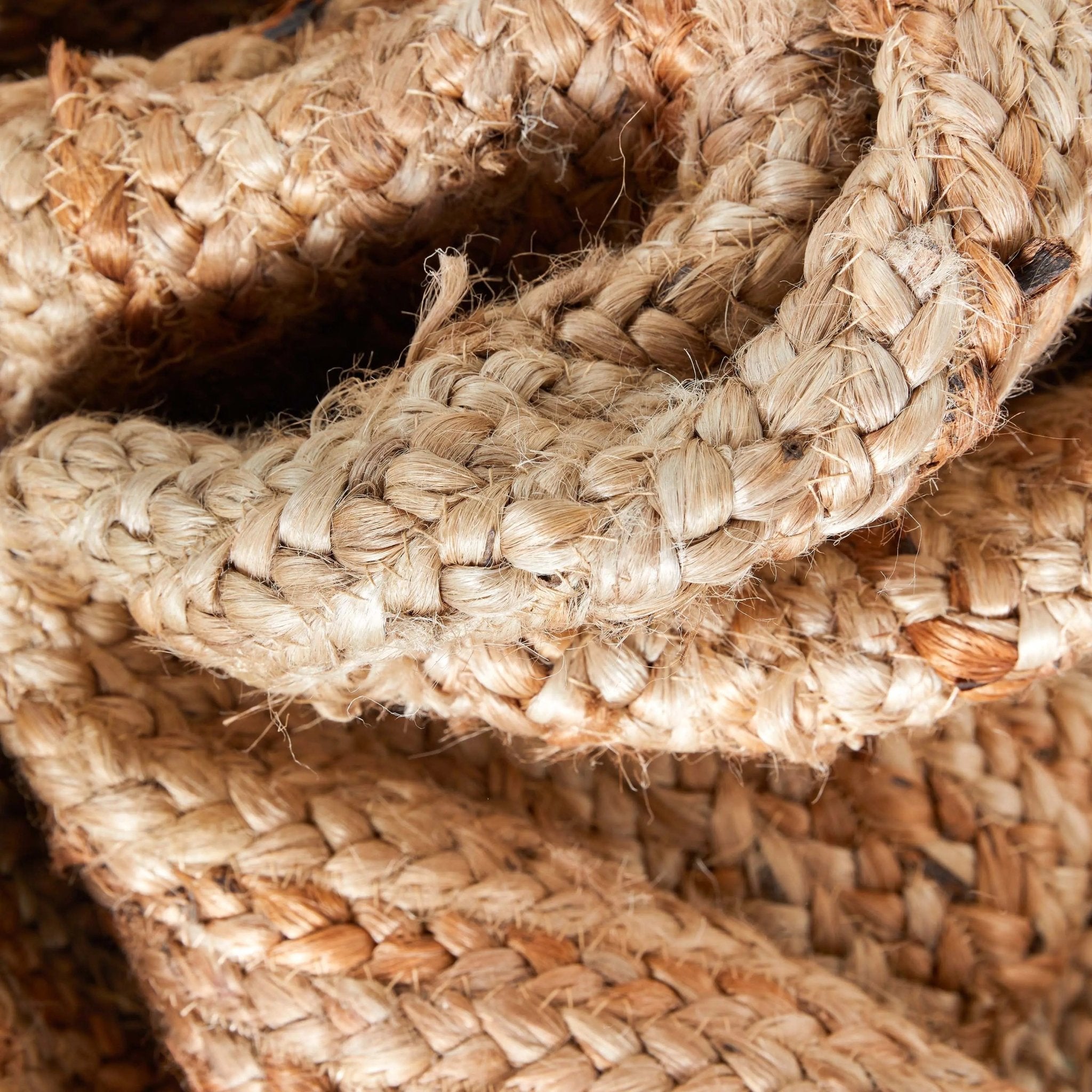 Jemma Natural-Fiber Braided Pattern Natural Hand-Woven Chunky-Textured Rug、mySite、gigharbornorthrealestate