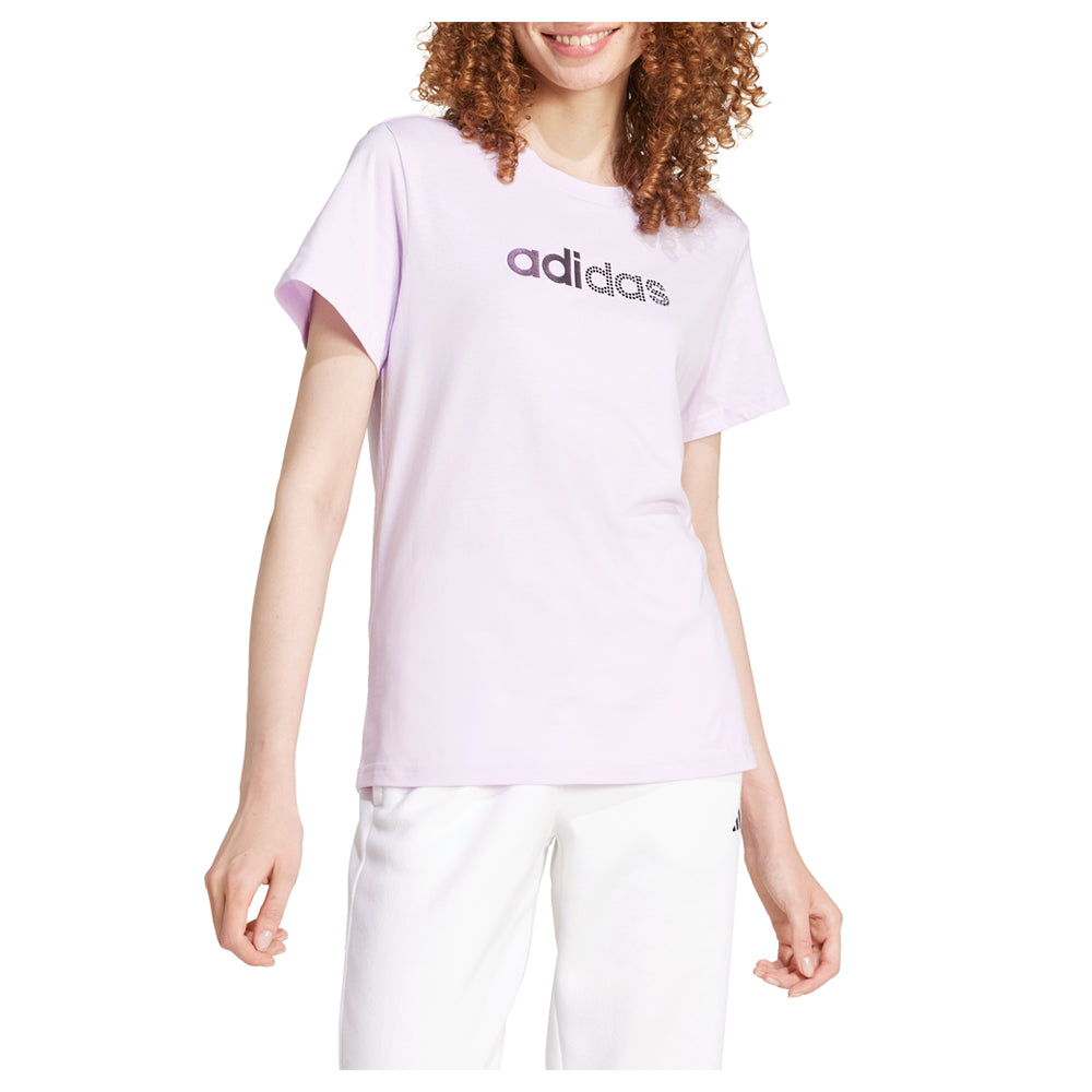 Holiday Rhinestone Logo Crew Neck Short Sleeve T-Shirt、mySite、gtrtttuynbv