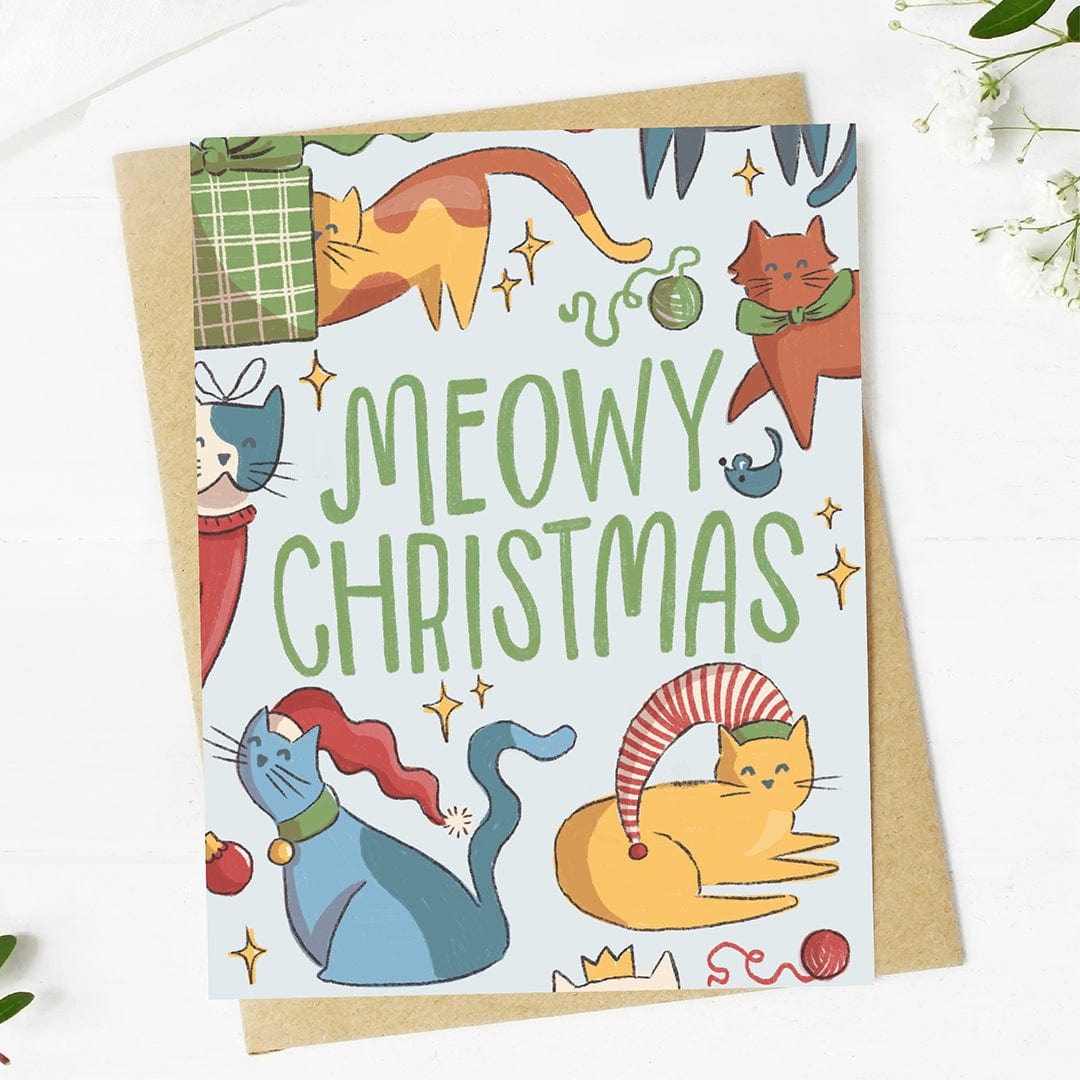  Meowy Christmas Cat Christmas Card、mySite、elrpsem3k