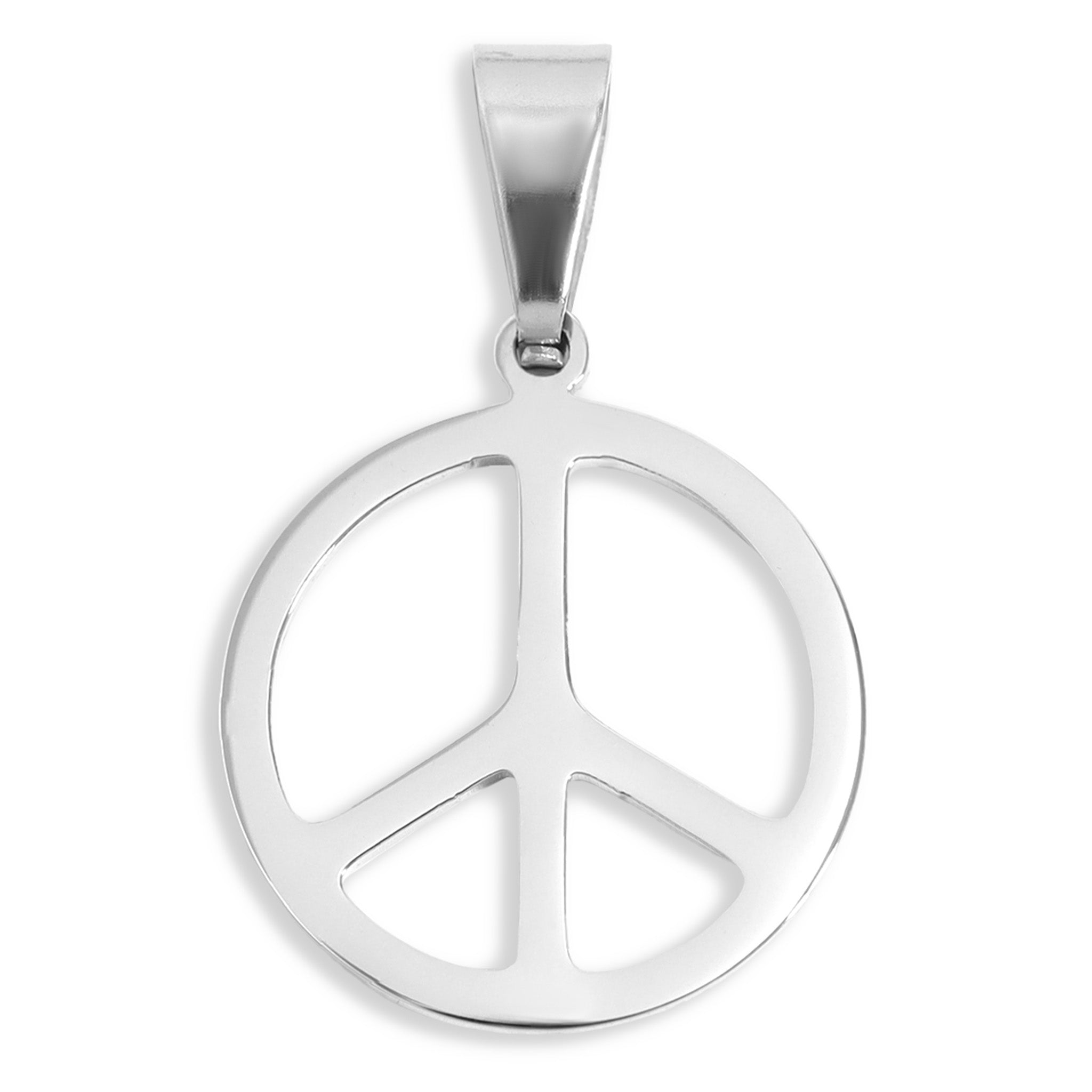 18K Gold Stainless Steel Peace Sign Pendant / PDL0203、mySite、dreamappss