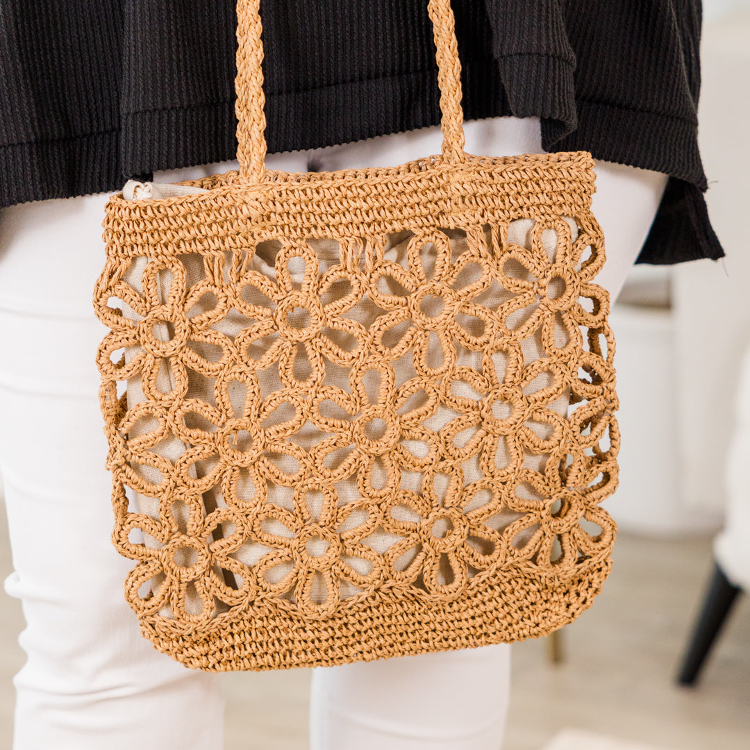  Floral Meadow Handbag, Taupe、mySite、justintrudeaud