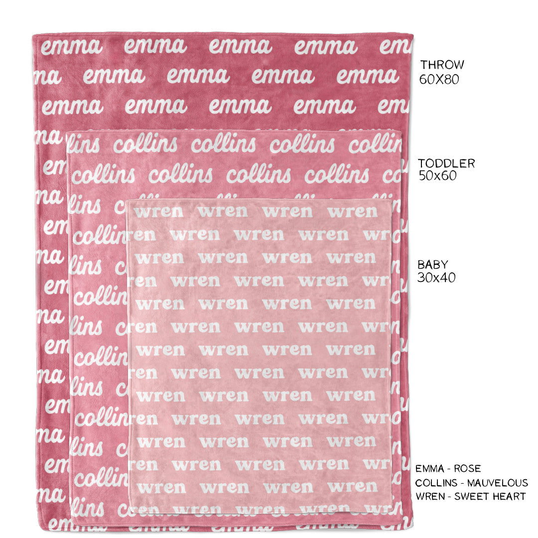  Personalized Color Blanket | Sweet Heart、mySite、layawaytickets