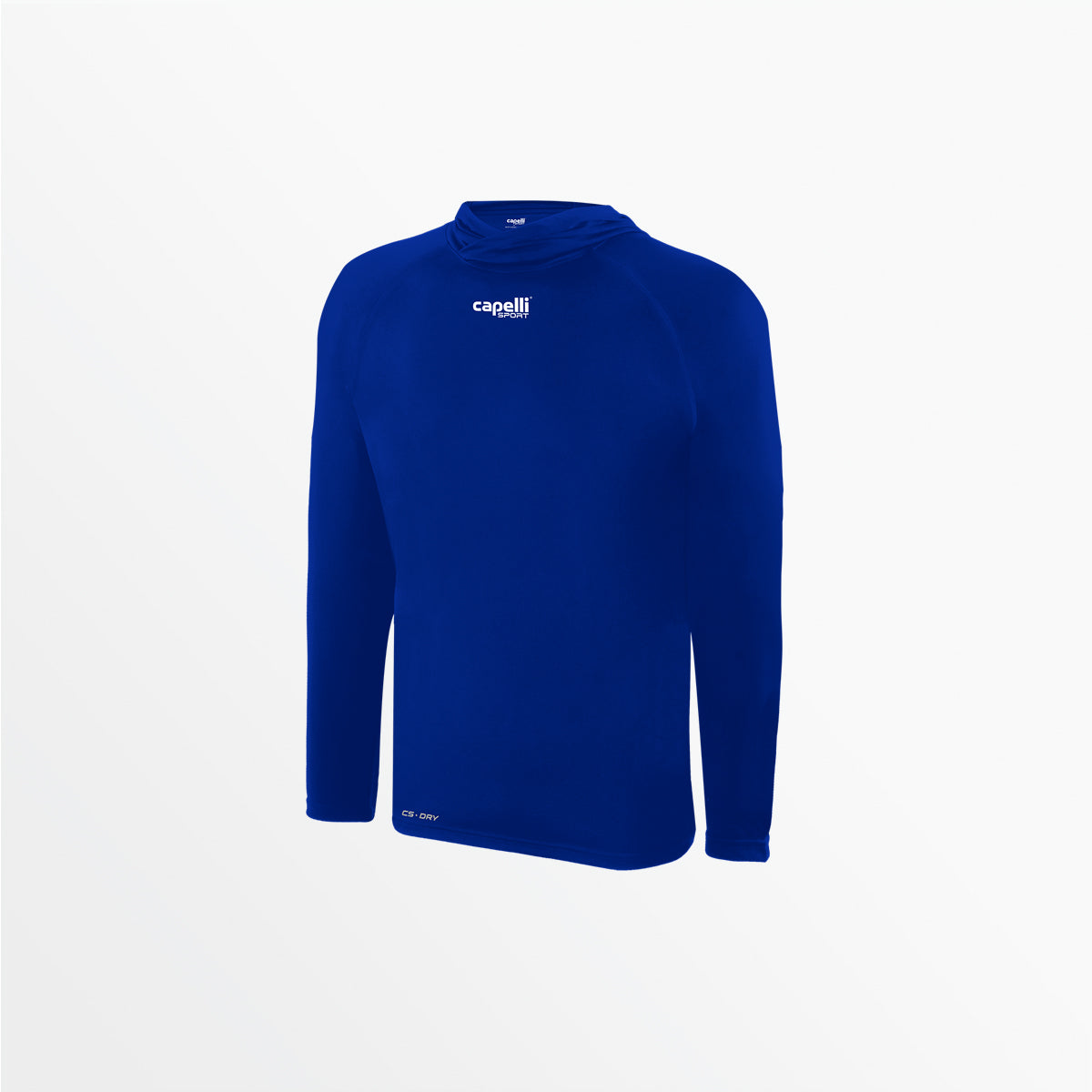 YOUTH CLUB LONG SLEEVE POLY HOODED TEE