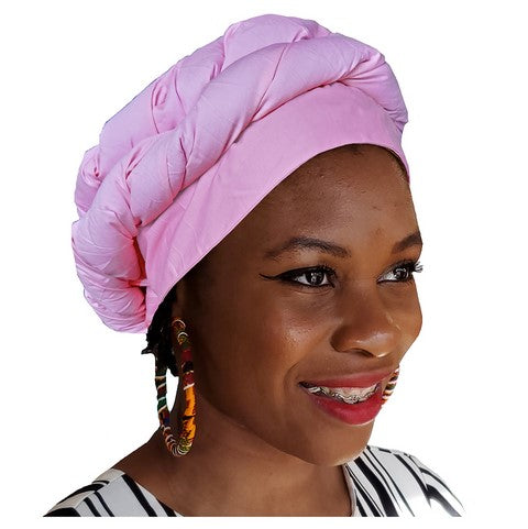 Pink Modu Hat Pre-tied Head Wrap、mySite、solidvoid