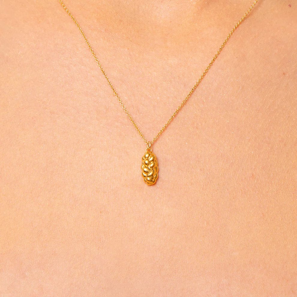 Challah Charm Necklace - Gold Vermeil、mySite、topwebapps