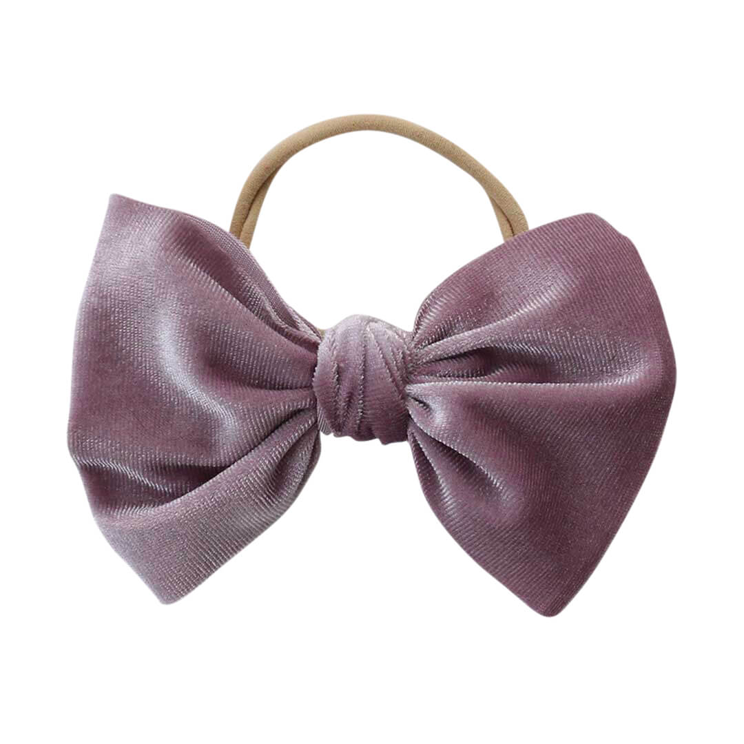  Velvet Bow Headband - Lilac、mySite、layawaytickets