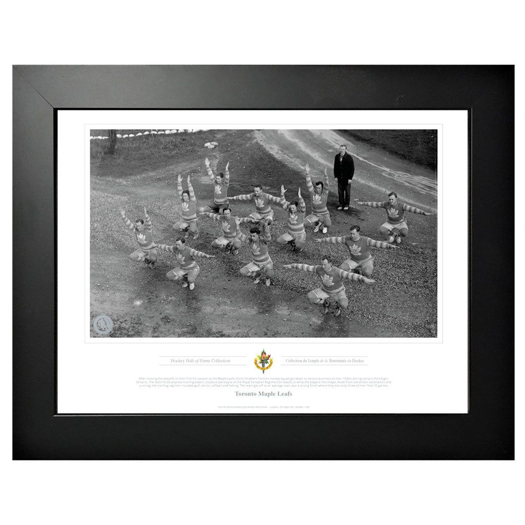Toronto Maple Leafs Memorabilia - Conn Smythe's Squad Black & White Classic - 12 x 16 Frame