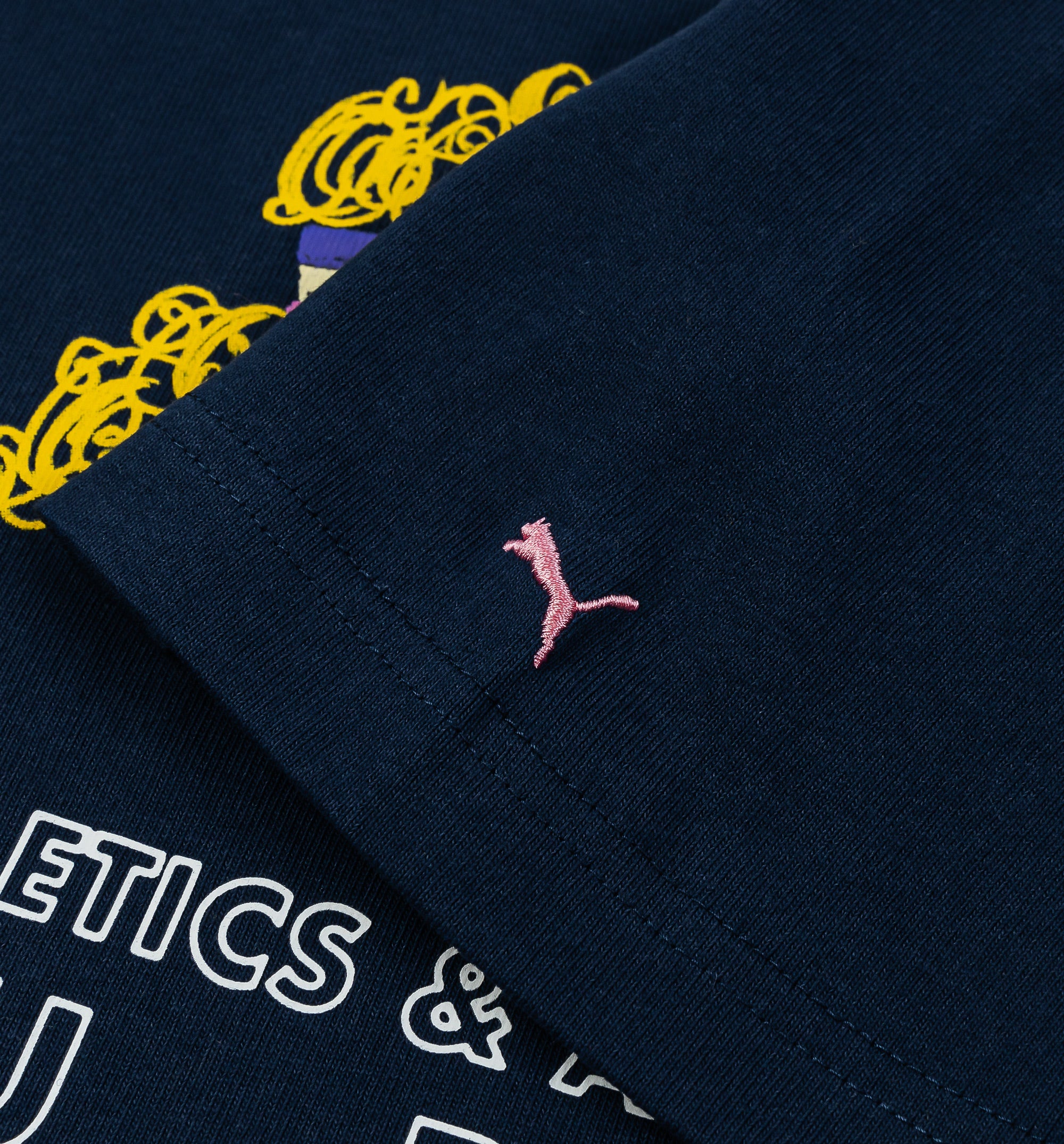 Puma x Kidsuper Academy Graphic Mens Short Sleeve Shirt - Navy/Pink、mySite、dreamappss