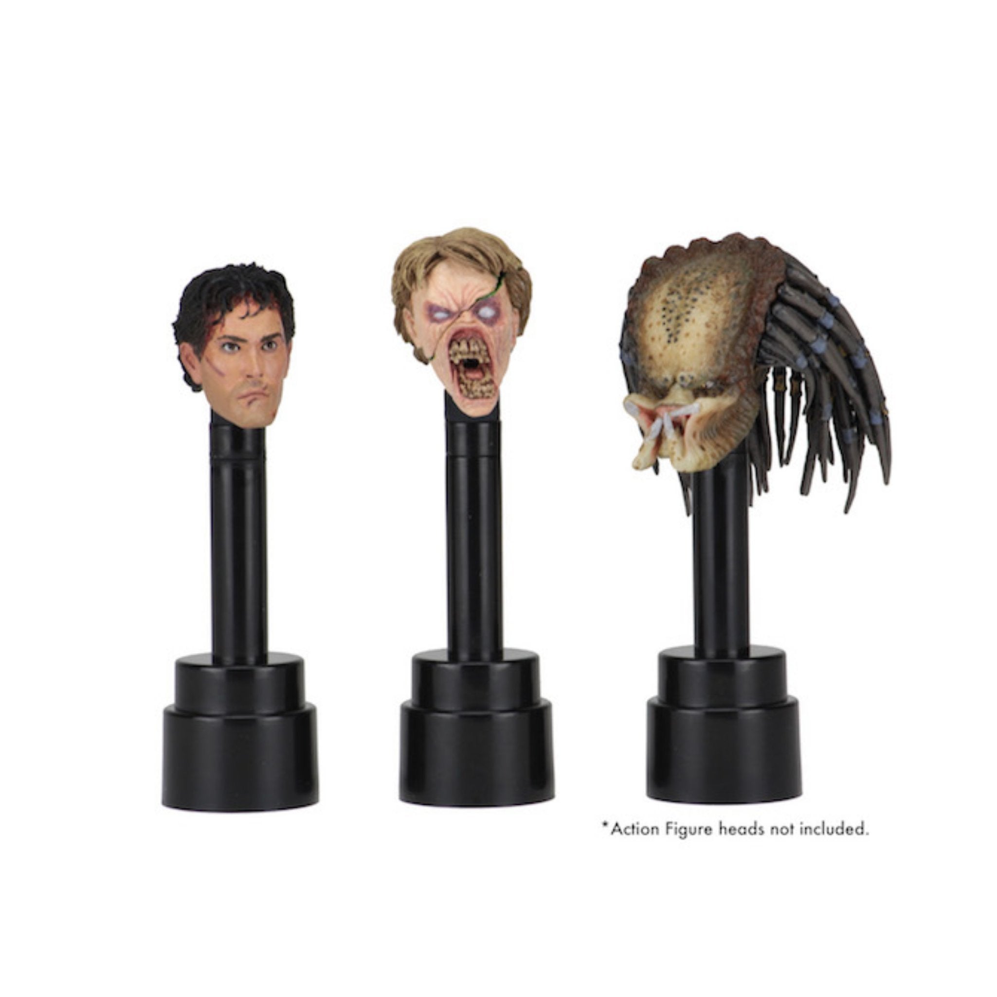 NECA Action Figure Head Display Stands (Black 3-Pack)、mySite、hgirdovlk