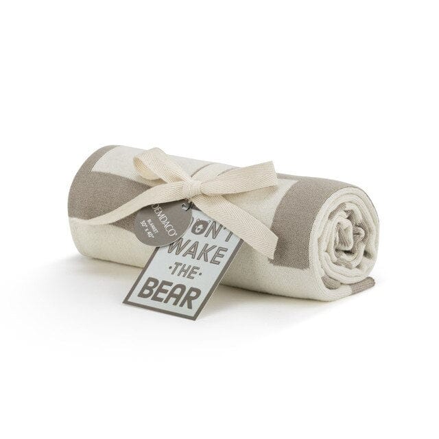 Don't Wake the Bear Woven Blanket - Nursery Keepsake *、mySite、g9winljtr