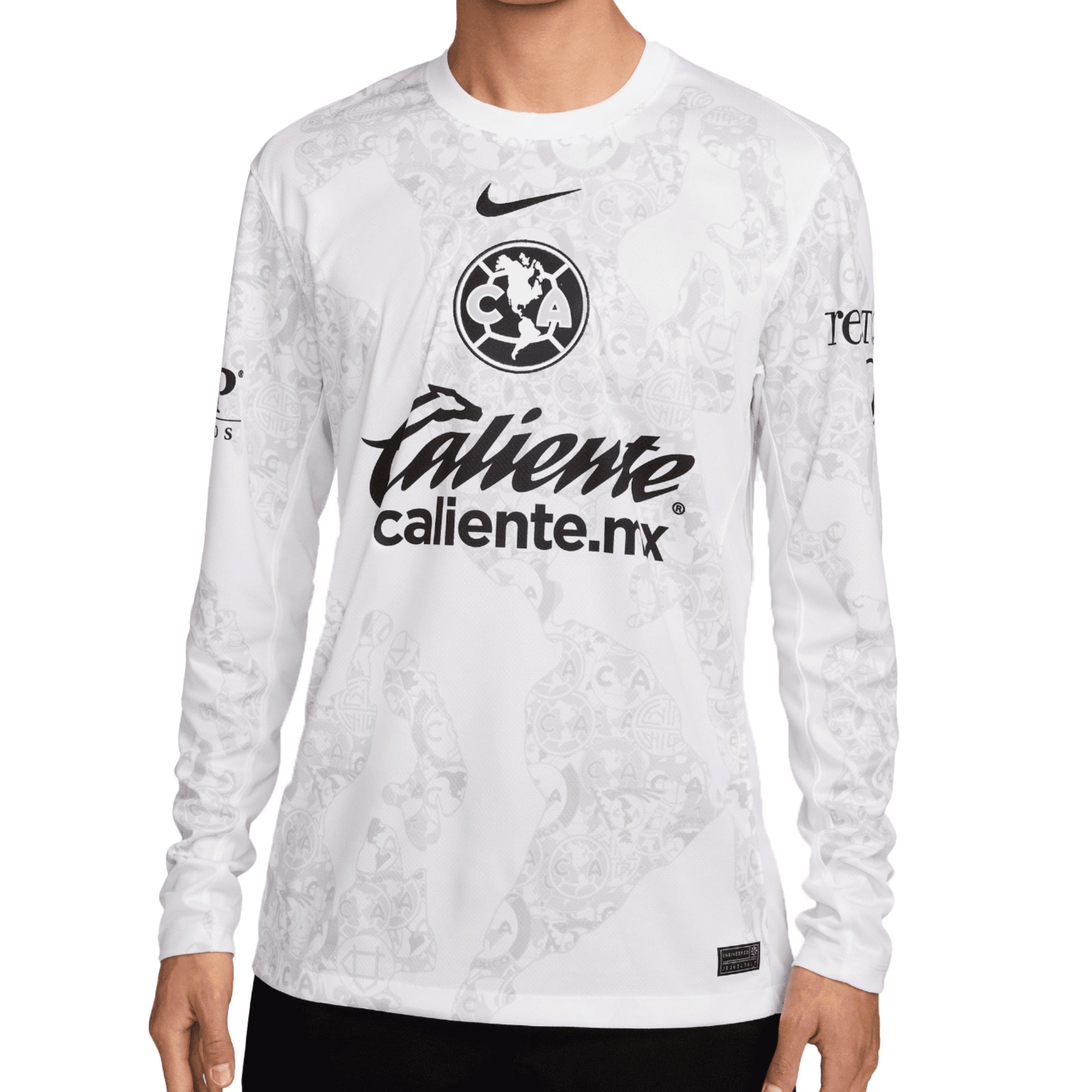 Nike Men's Club America 2024/25 Goalkeeper Jersey White/Black、mySite、bottomscart