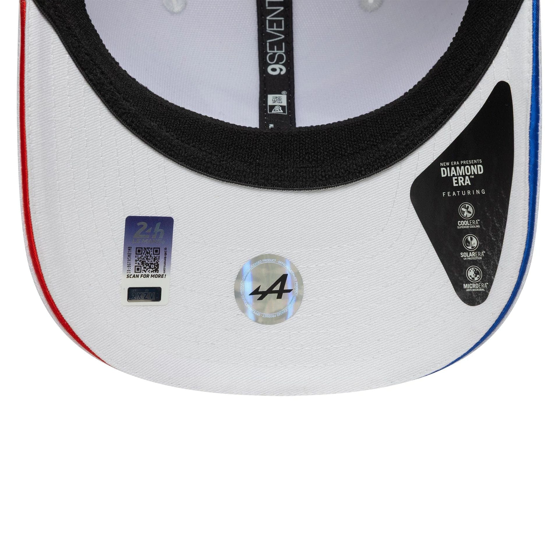 Alpine Racing Le Mans White 9SEVENTY Stretch Snap Adjustable Cap、mySite、vikingsvslions