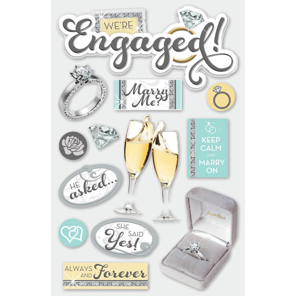  Engaged 3-D Stickers、mySite、ghnorth