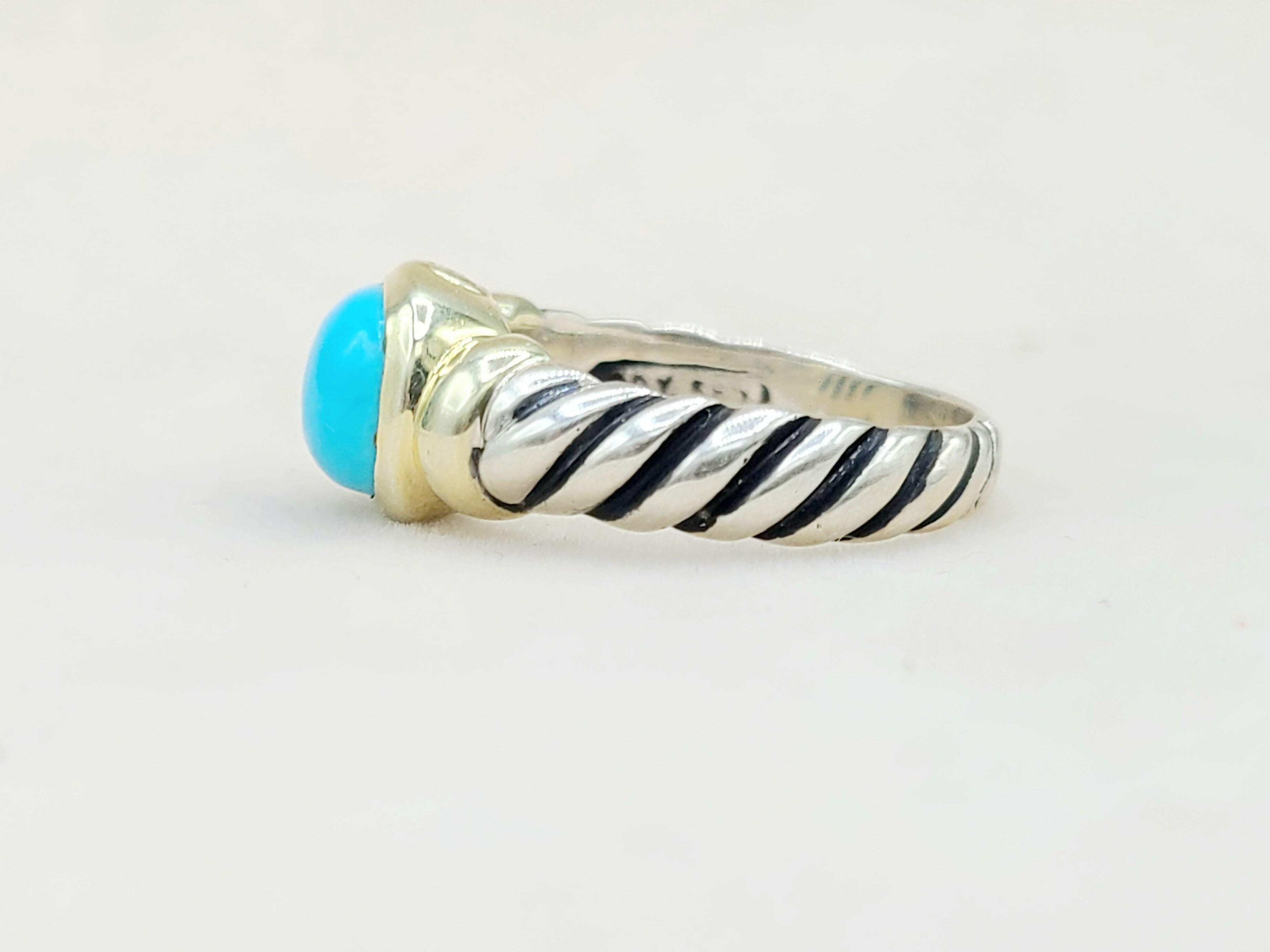 David Yurman Noblesse Ring Turquoise & Gold、mySite、hinf8tx79