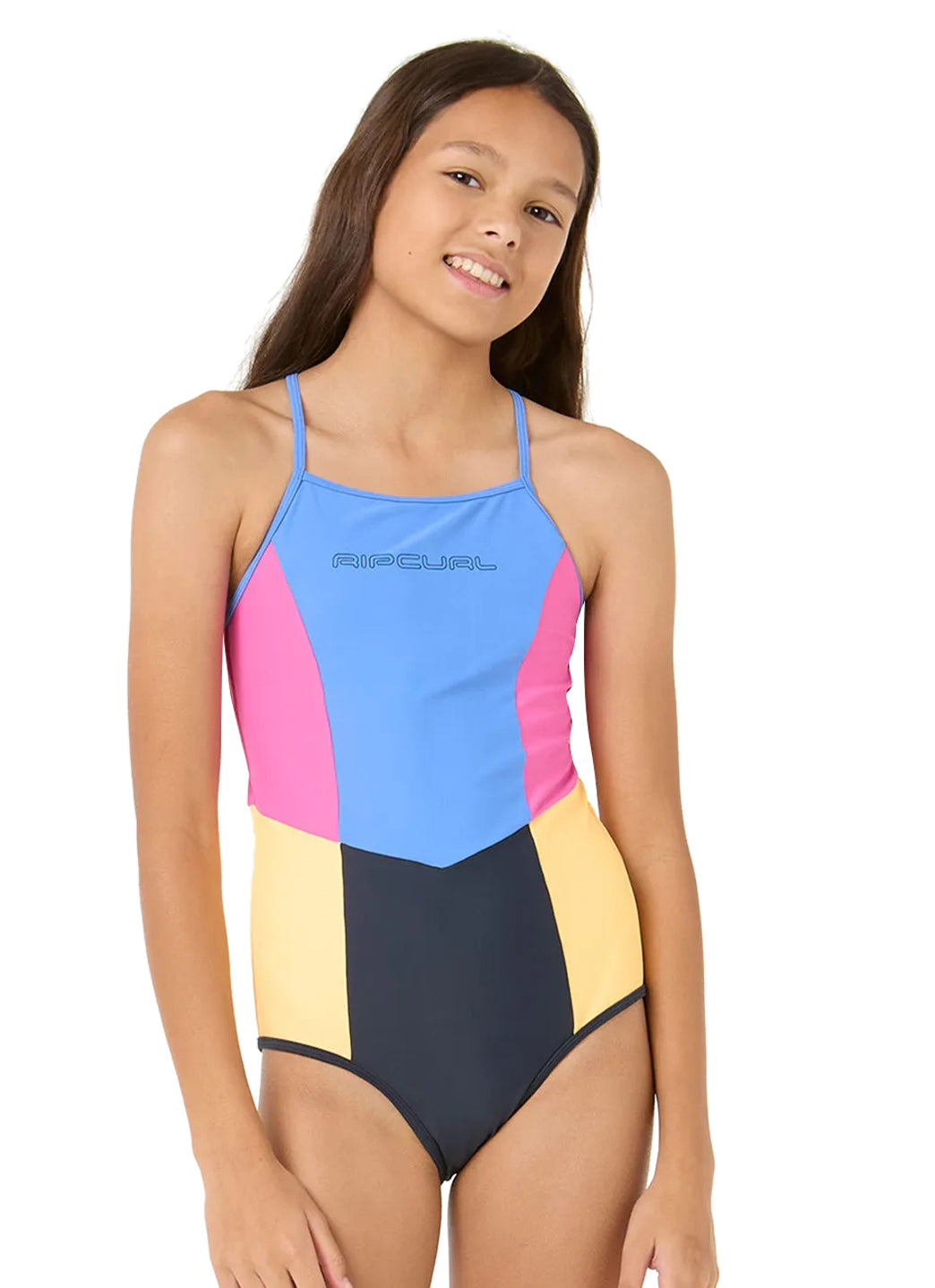 Rip Curl Girls' Block Party One Piece Swimsuit (Big Kid)、mySite、noshort
