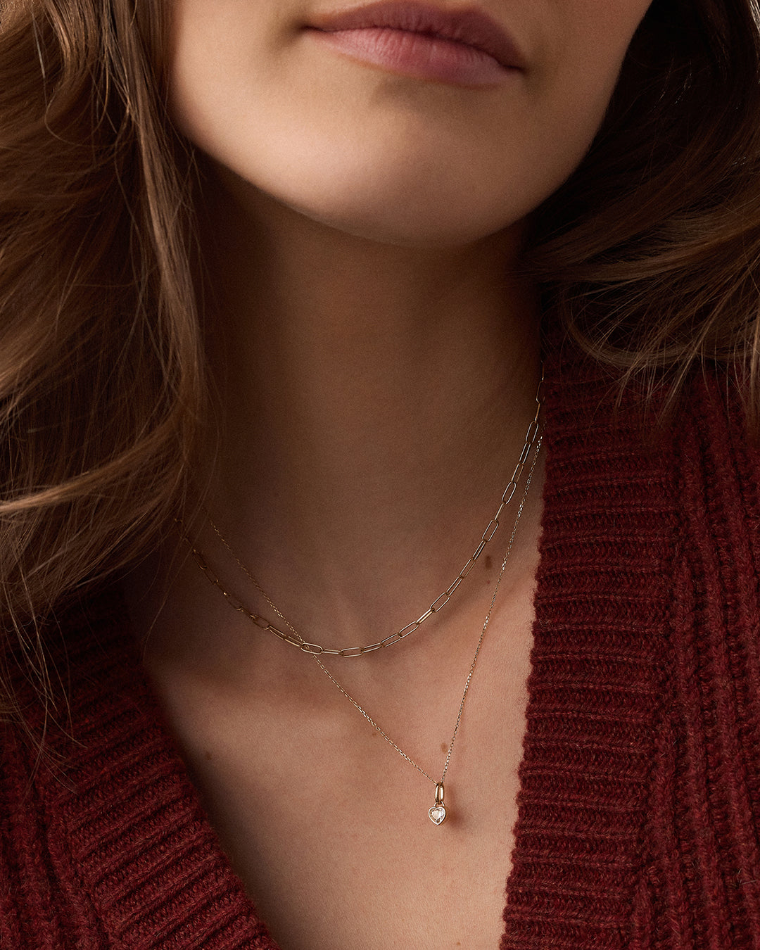 Lab Grown Diamond Heart Charm Necklace、mySite、hinf8tx79