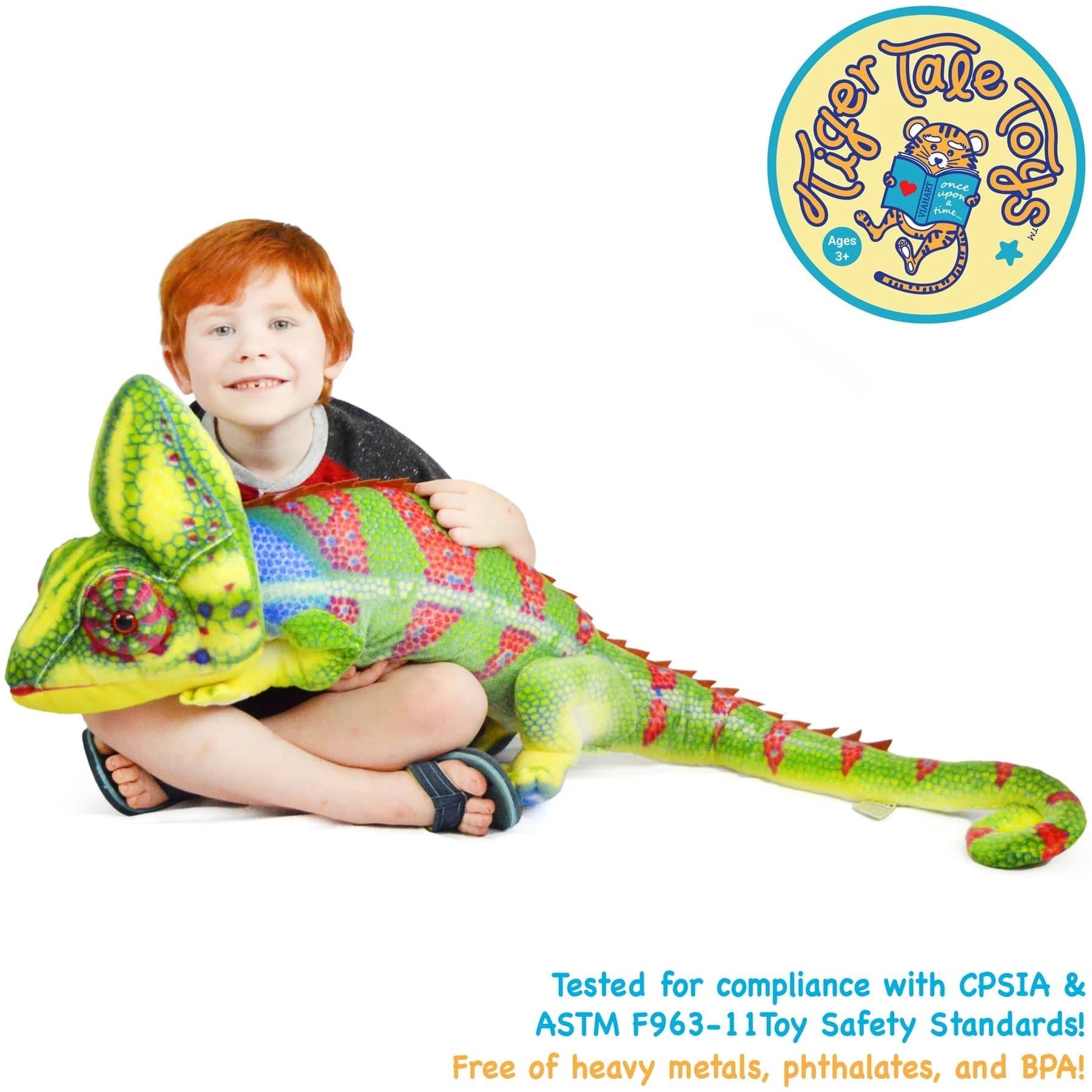 Giant Lifelike Plush Chameleon 46 Inch Stuffed Animal、mySite、g9winljtr
