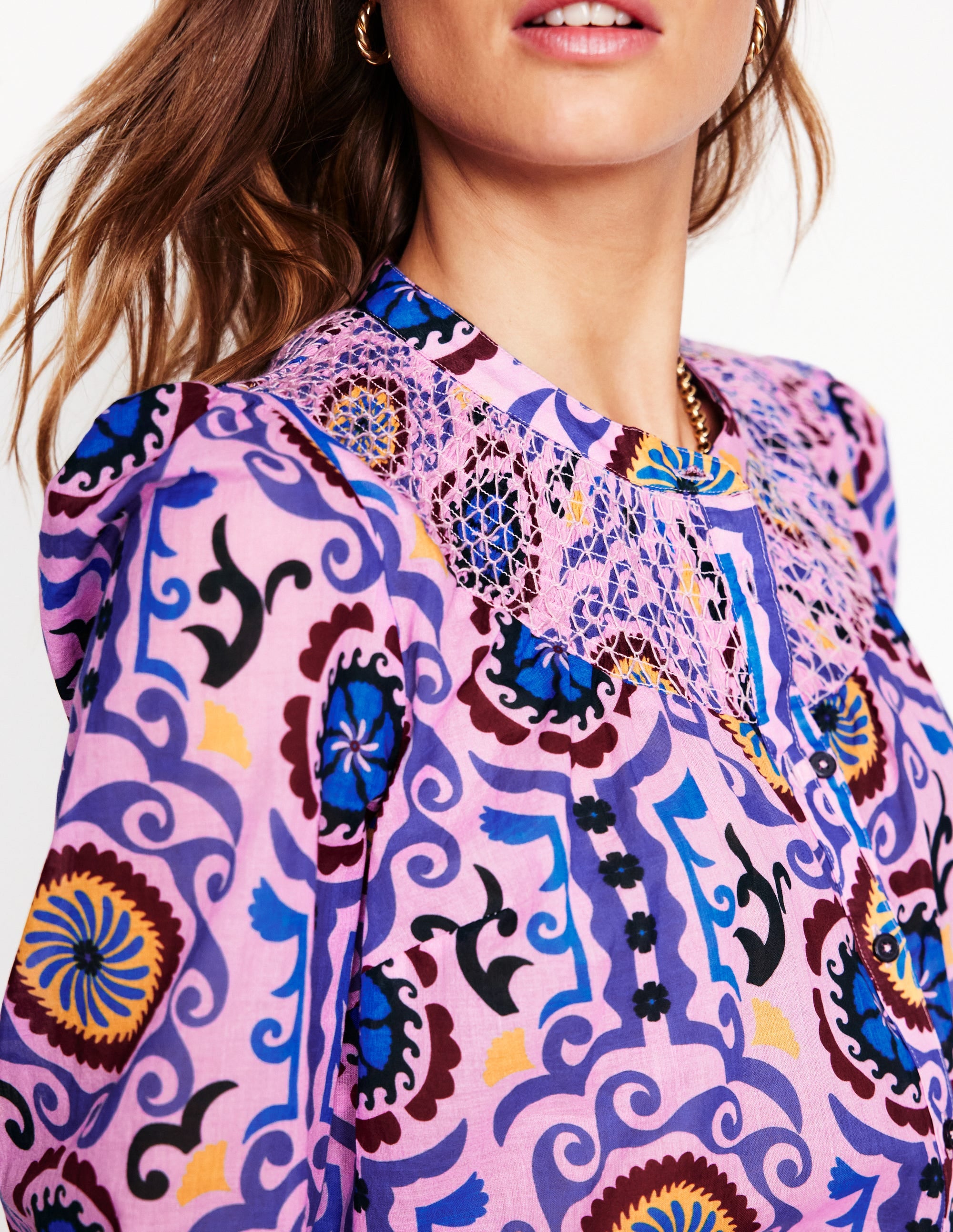  Effie Smocked Blouse-Soft Lavender, Ornamental Wave、mySite、ashleygrahame