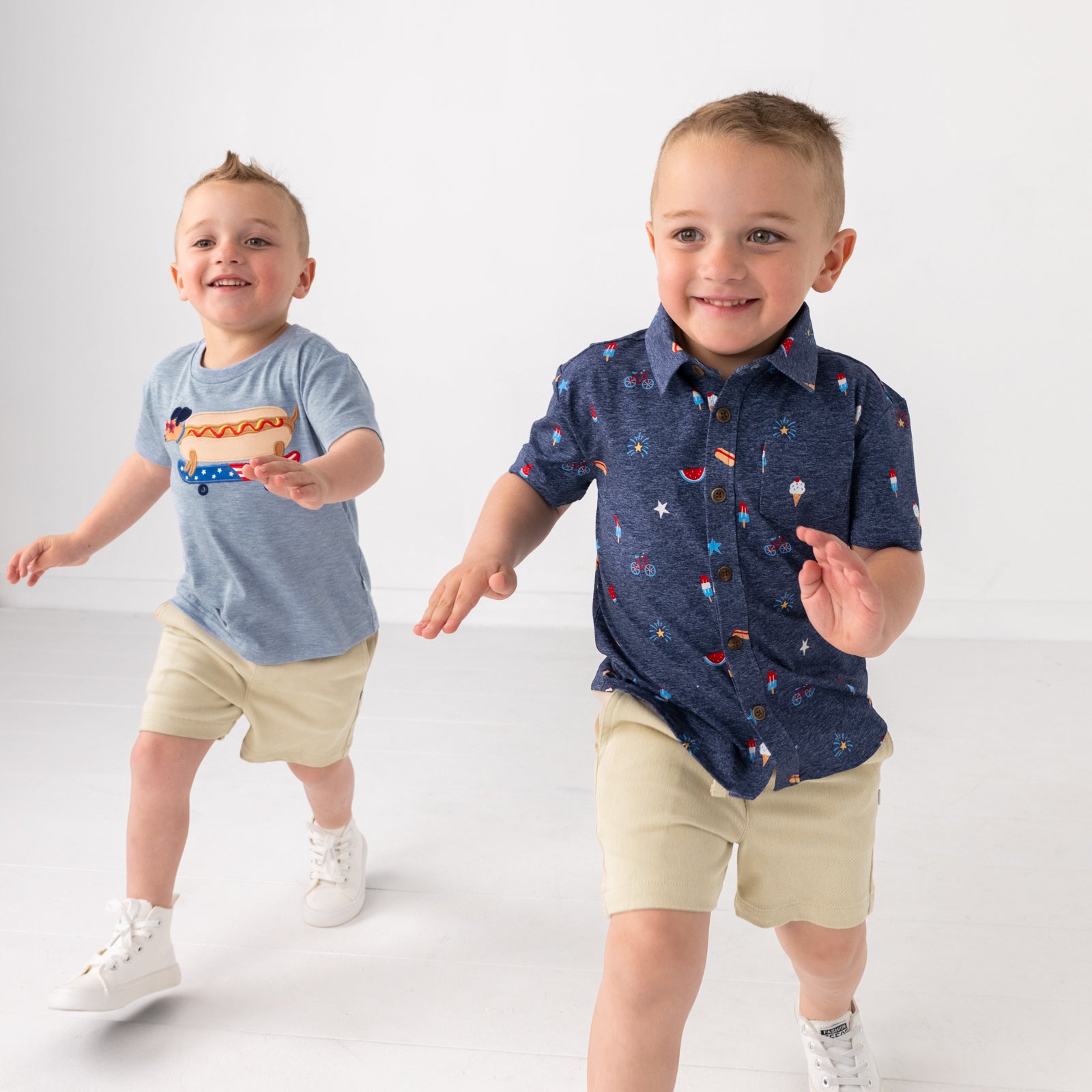 Summer Celebrations Button Down Polo、mySite、g9winljtr